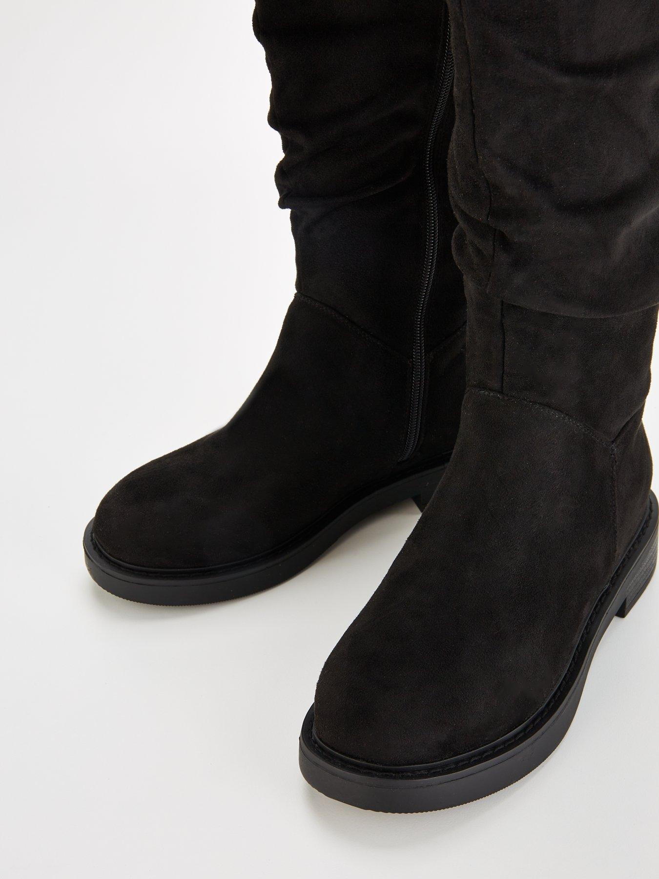 Image 7 of 7 of The Very Collection Extra Wide Fit Comfort Slouch Knee Boots