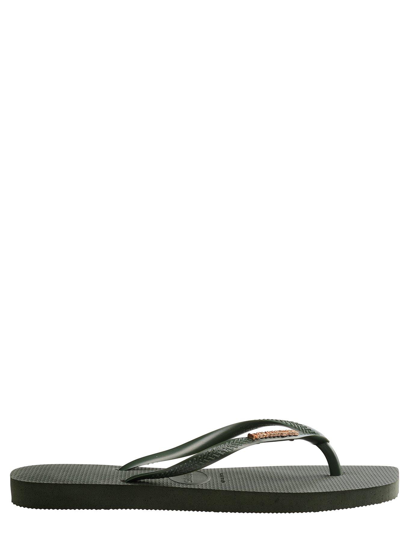 havaianas-square-toe-logo-metallic-flip-flops-olive-greenstillFront