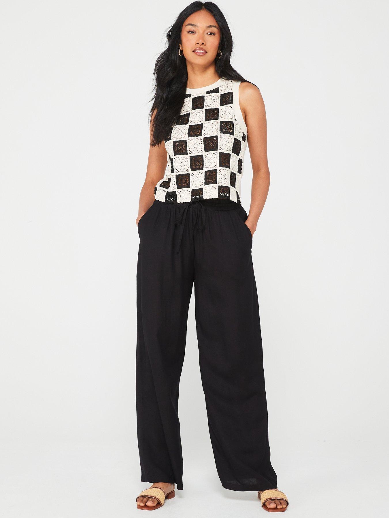 vero-moda-curve-high-waisted-trousers-blackoutfit