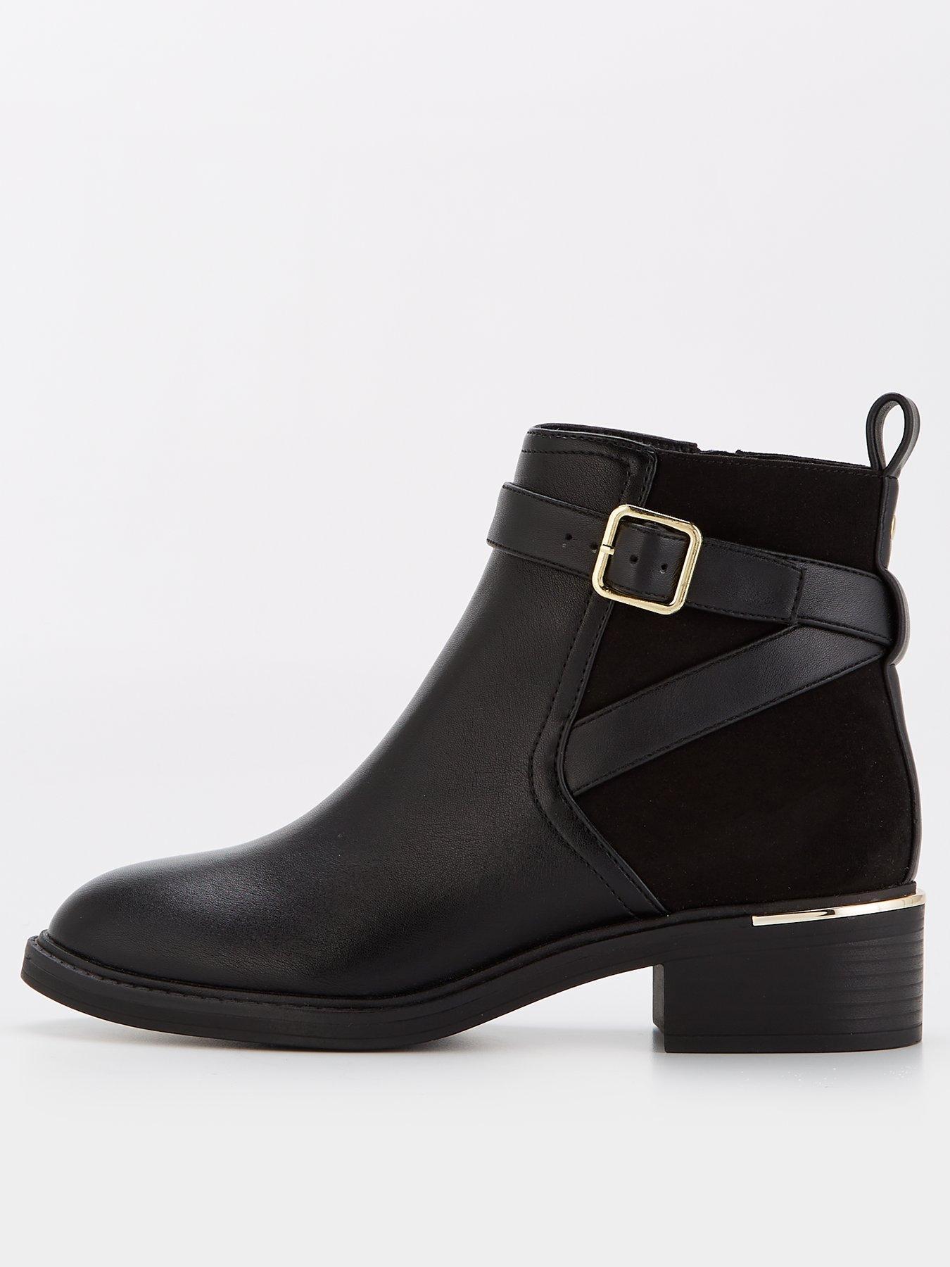 v-by-very-buckle-strap-flat-ankle-boot-black