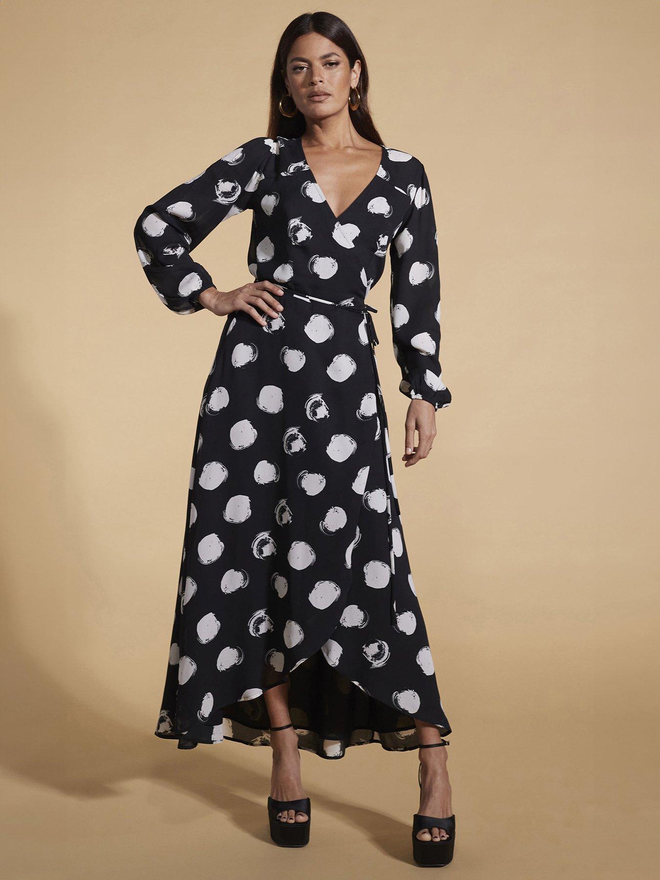 dancing-leopard-jagger-mono-spot-wrapnbspmaxi-dress-blackwhite