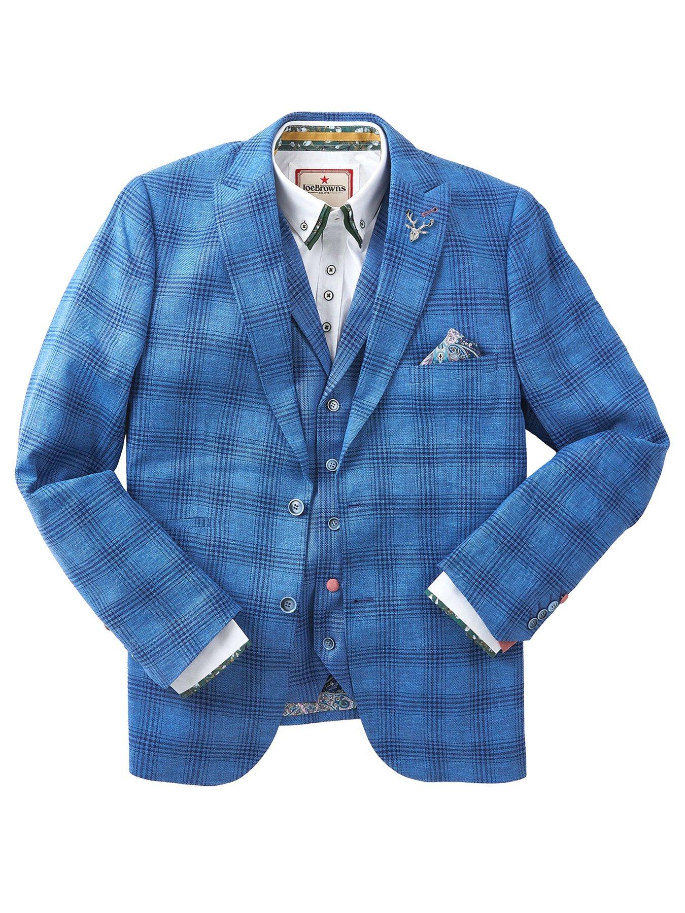 joe-browns-charming-check-blazer-bluedetail