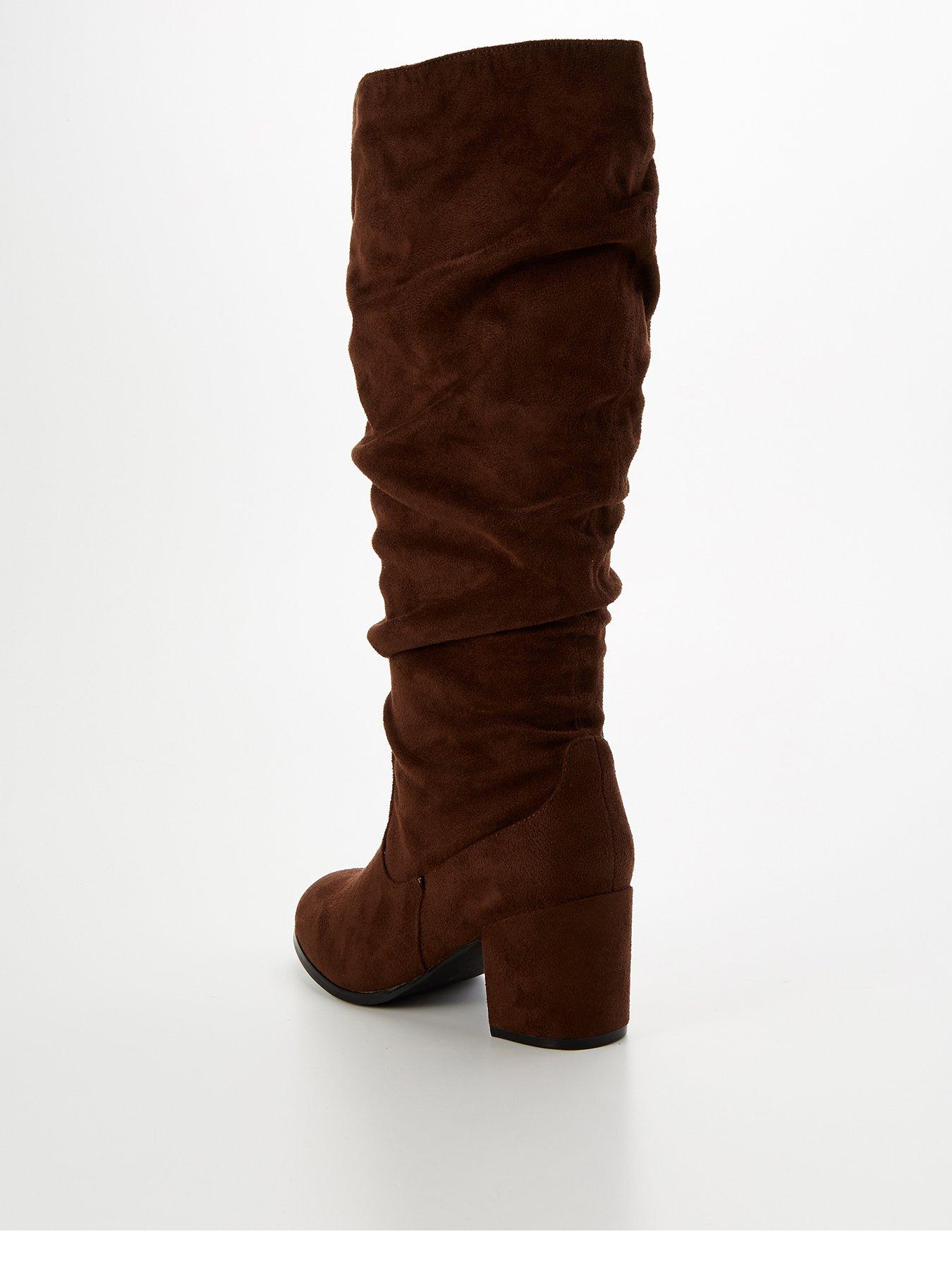V by Very Wide Fit Knee High Slouch Boot With Wider Fitting Calf