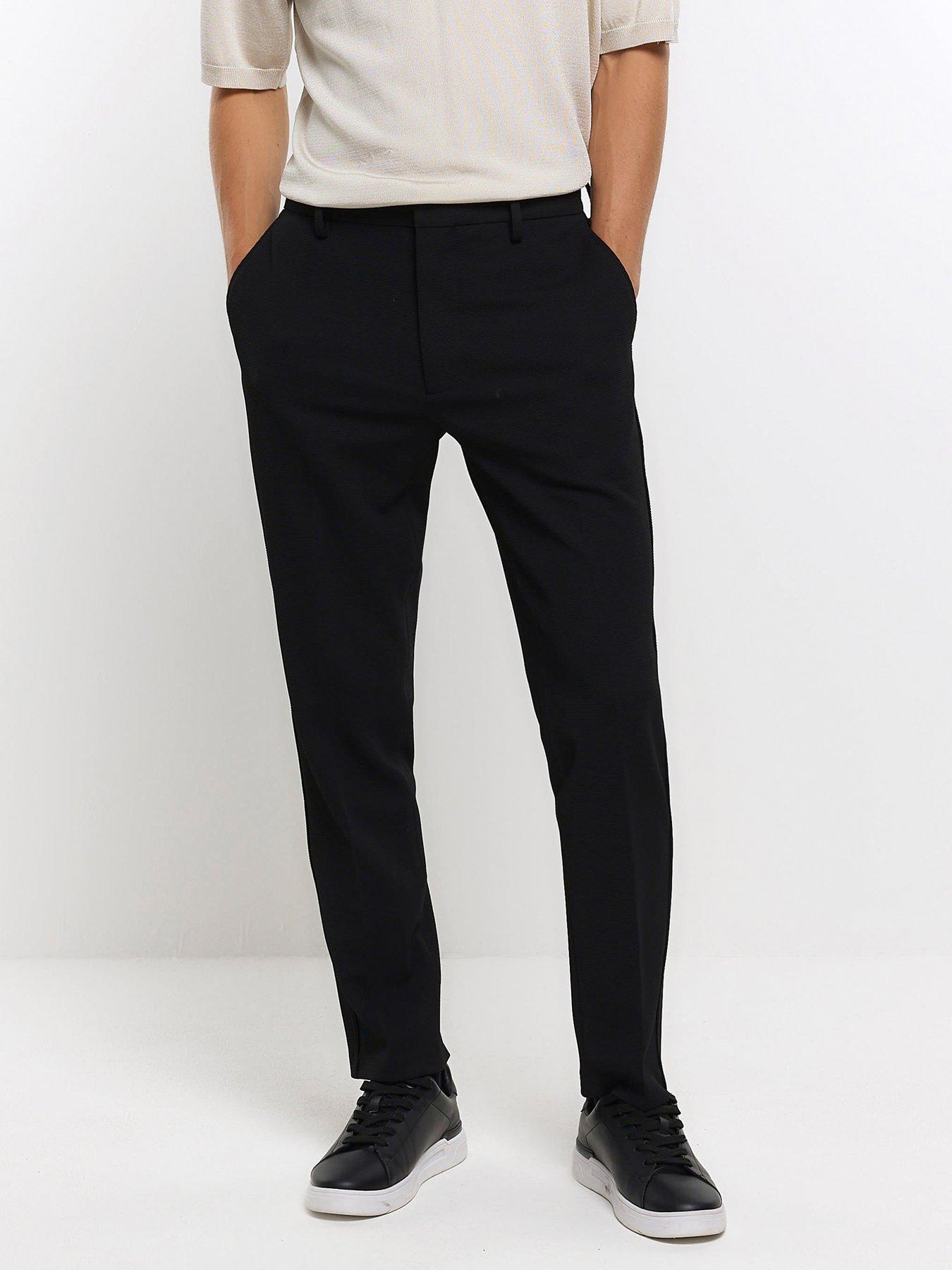 river-island-river-island-waffle-formal-trousers-black