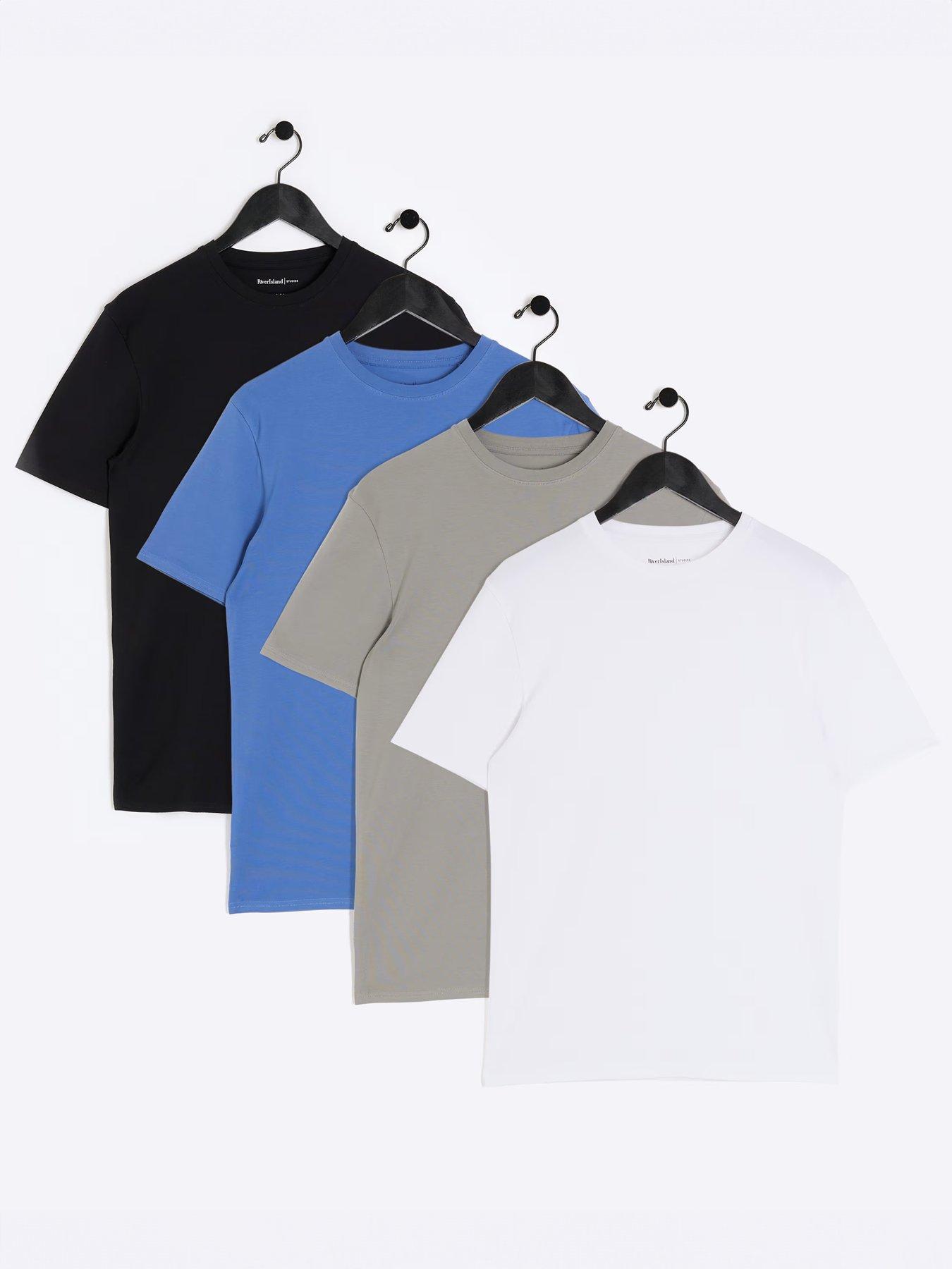 river-island-river-island-short-sleeve-muscle-4-pack-short-sleeve-essential-t-shirt-multi