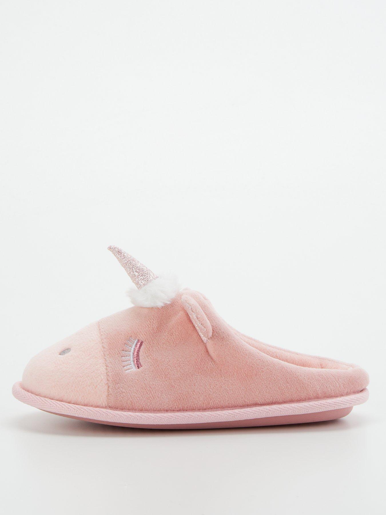 v-by-very-girls-unicorn-mule-slipper-pinkstillFront