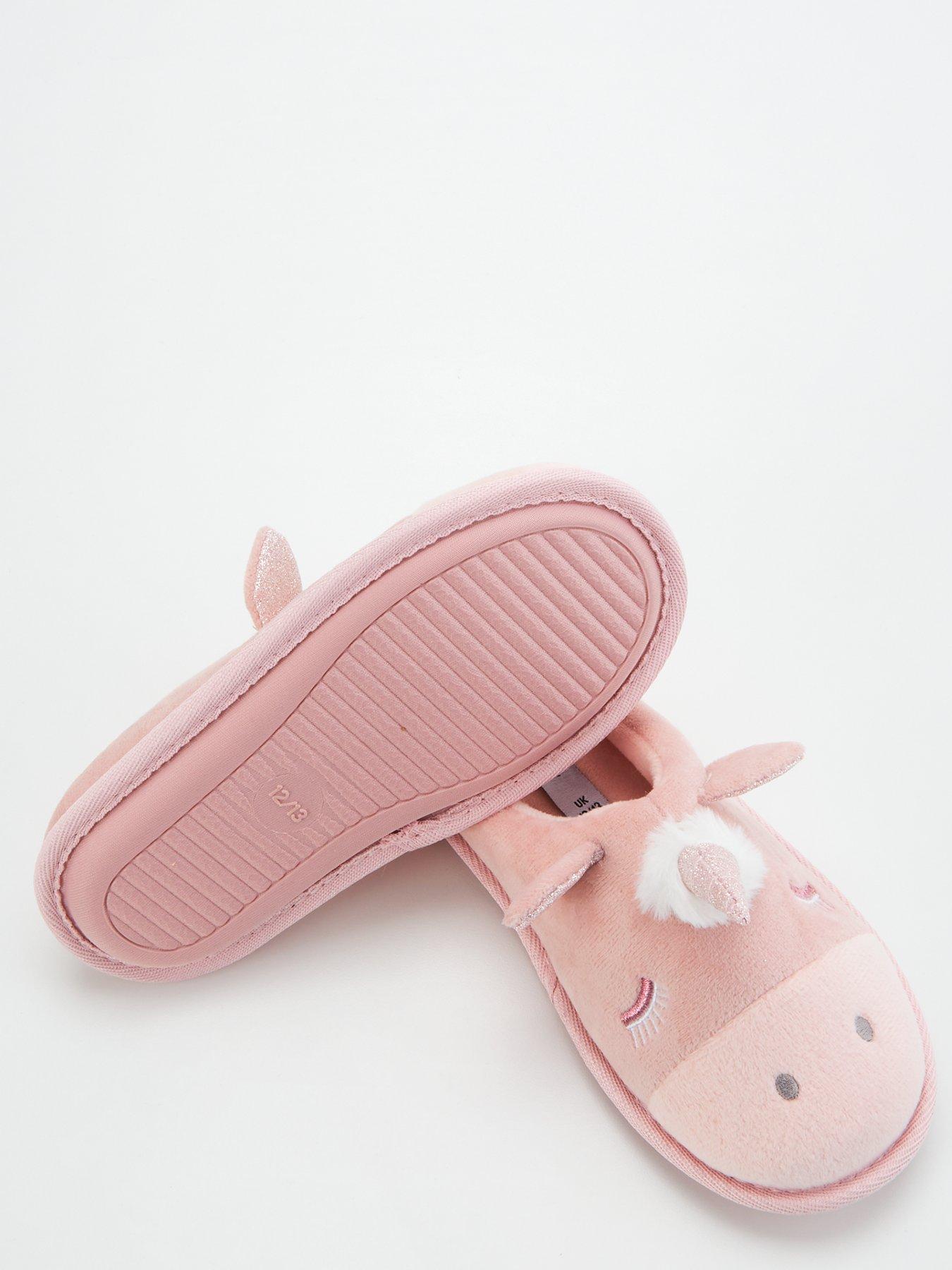 v-by-very-girls-unicorn-mule-slipper-pinkdetail