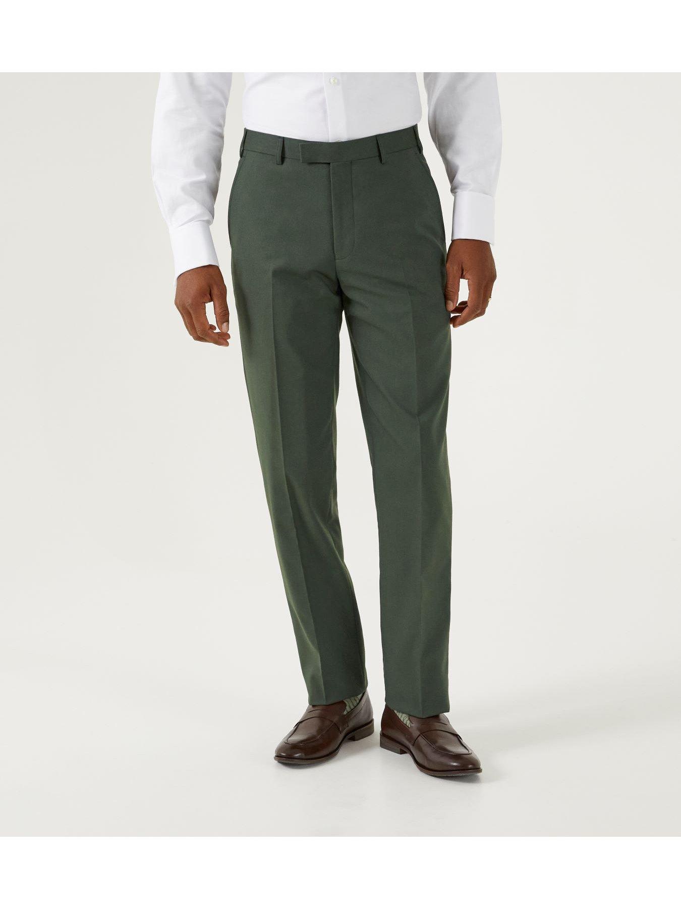 Image 1 of 5 of Skopes Skopes Harvey Tailored Suit Trousers - Dark Green