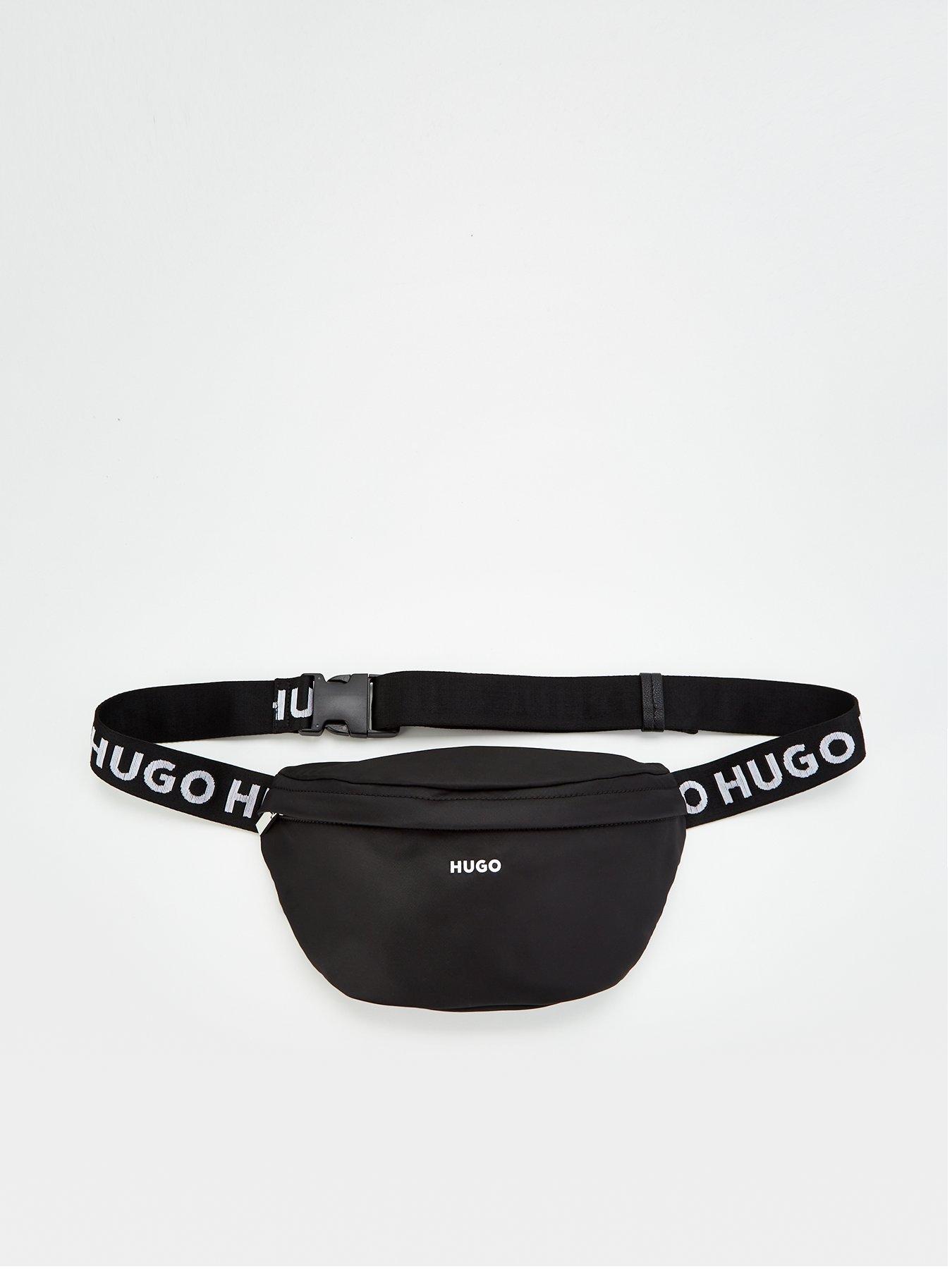 hugo-bel-nylon-bumbag-black