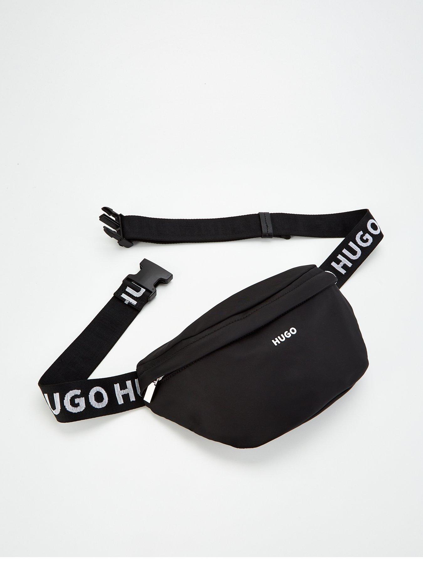 hugo-bel-nylon-bumbag-blackback