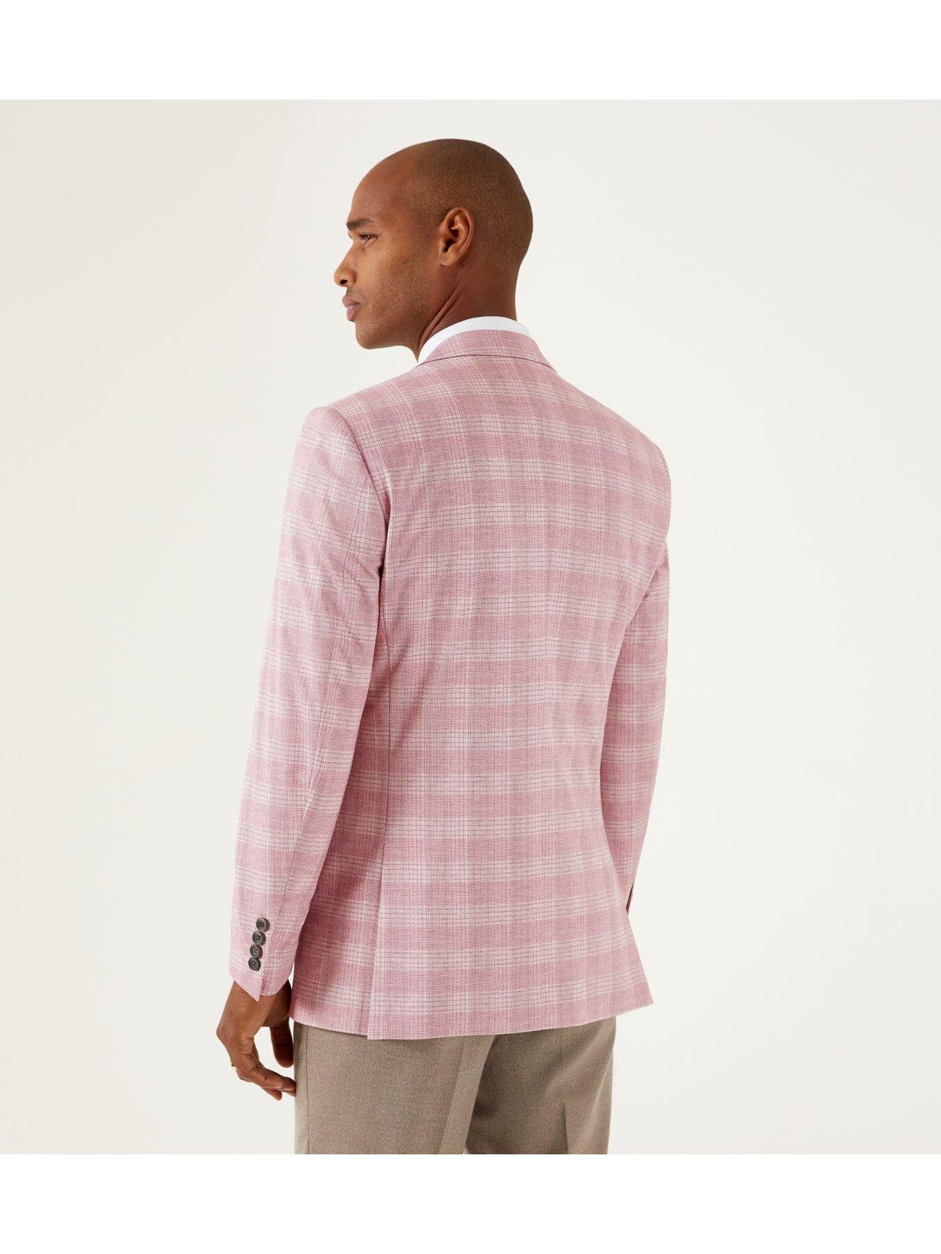 skopes-skopes-montalvo-check-tailored-blazer-jacket-pinkstillFront