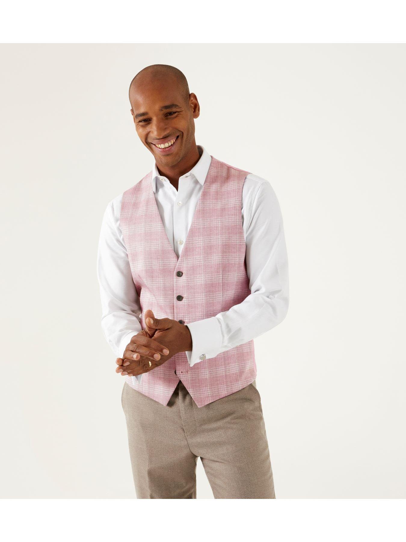 skopes-skopes-montalvo-check-standard-waistcoat-pink