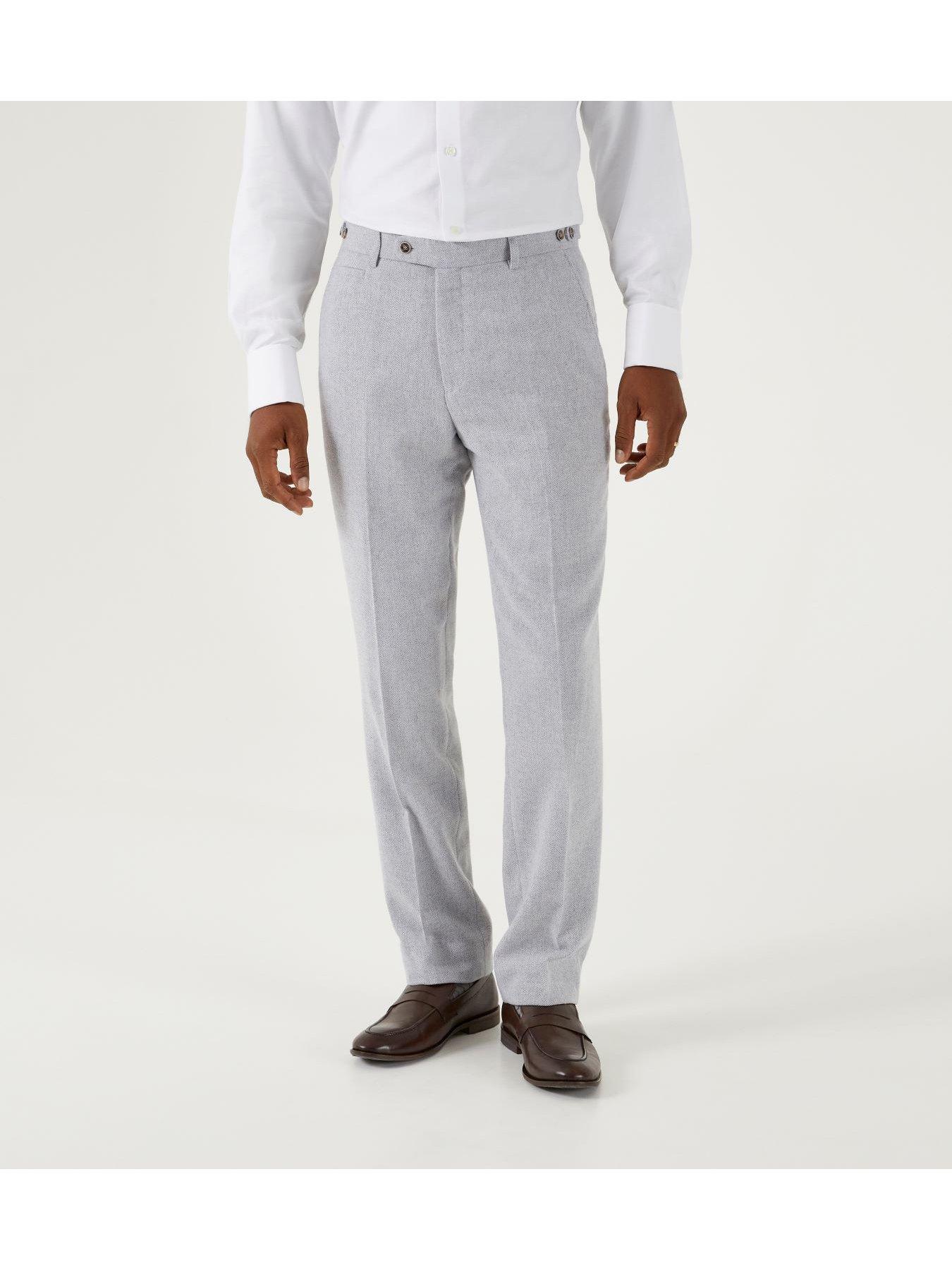 Image of Skopes Skopes Jude Tailored Suit Trousers - Light Grey