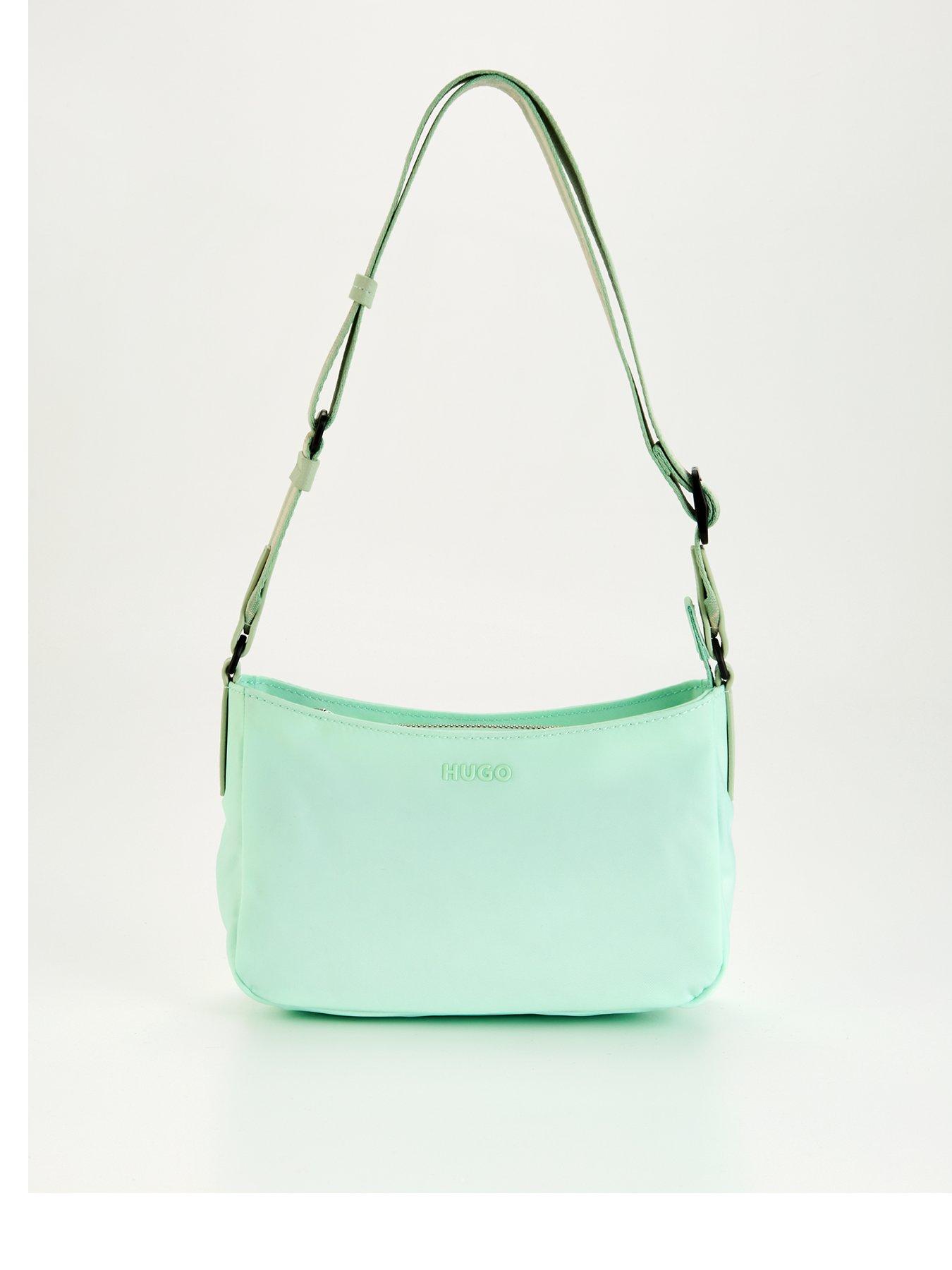 hugo-bel-small-nylon-hobo-crossbody-green