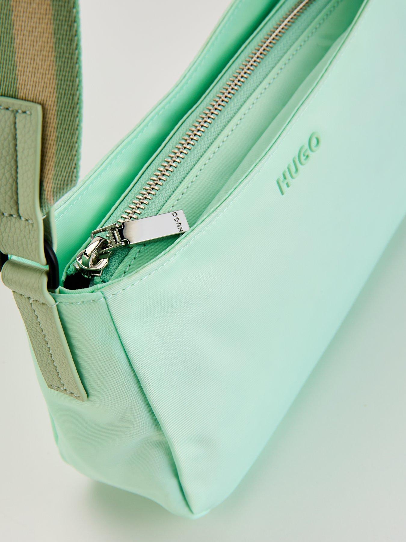 hugo-bel-small-nylon-hobo-crossbody-greendetail