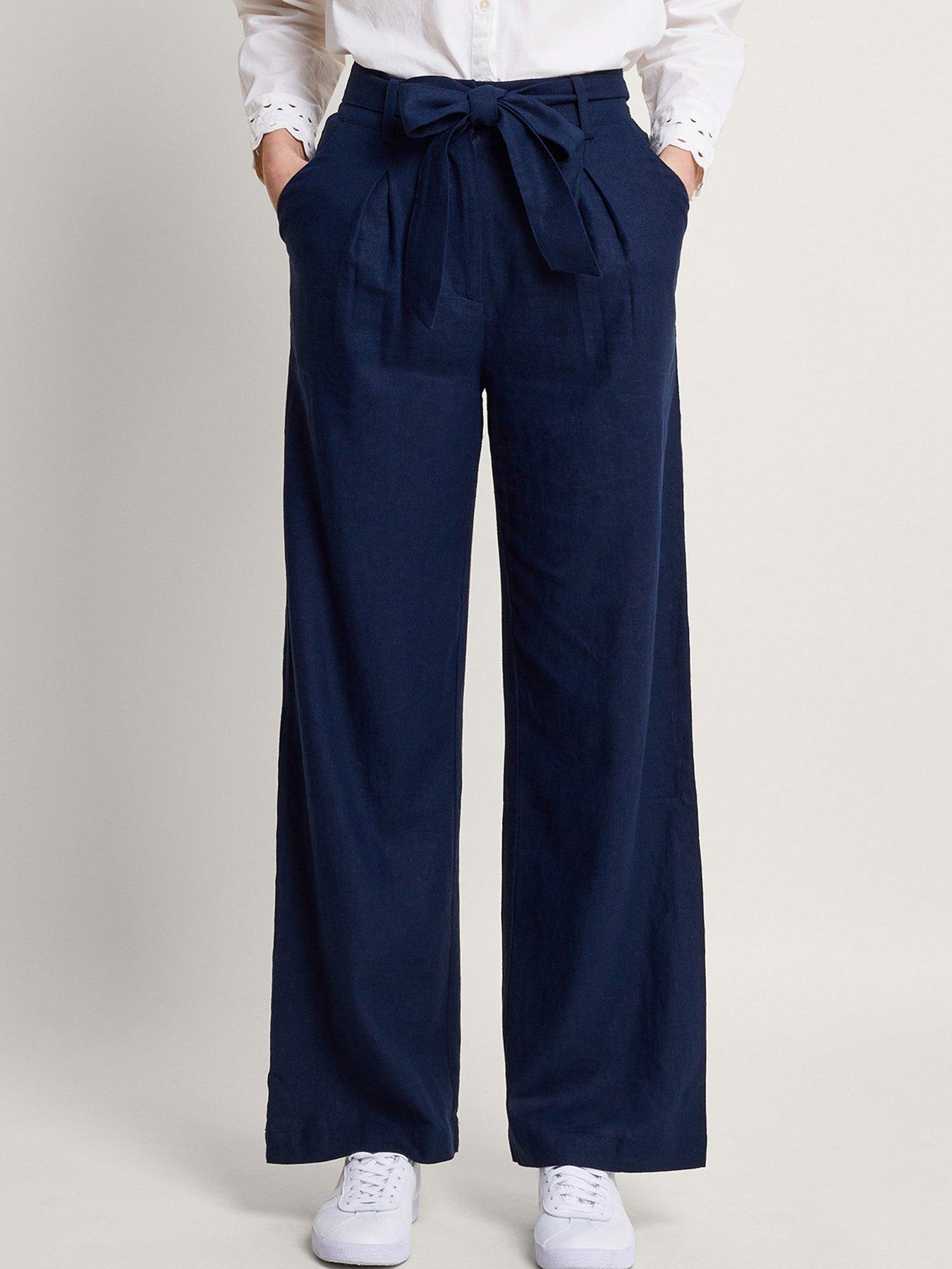 Monsoon linen trousers best sale