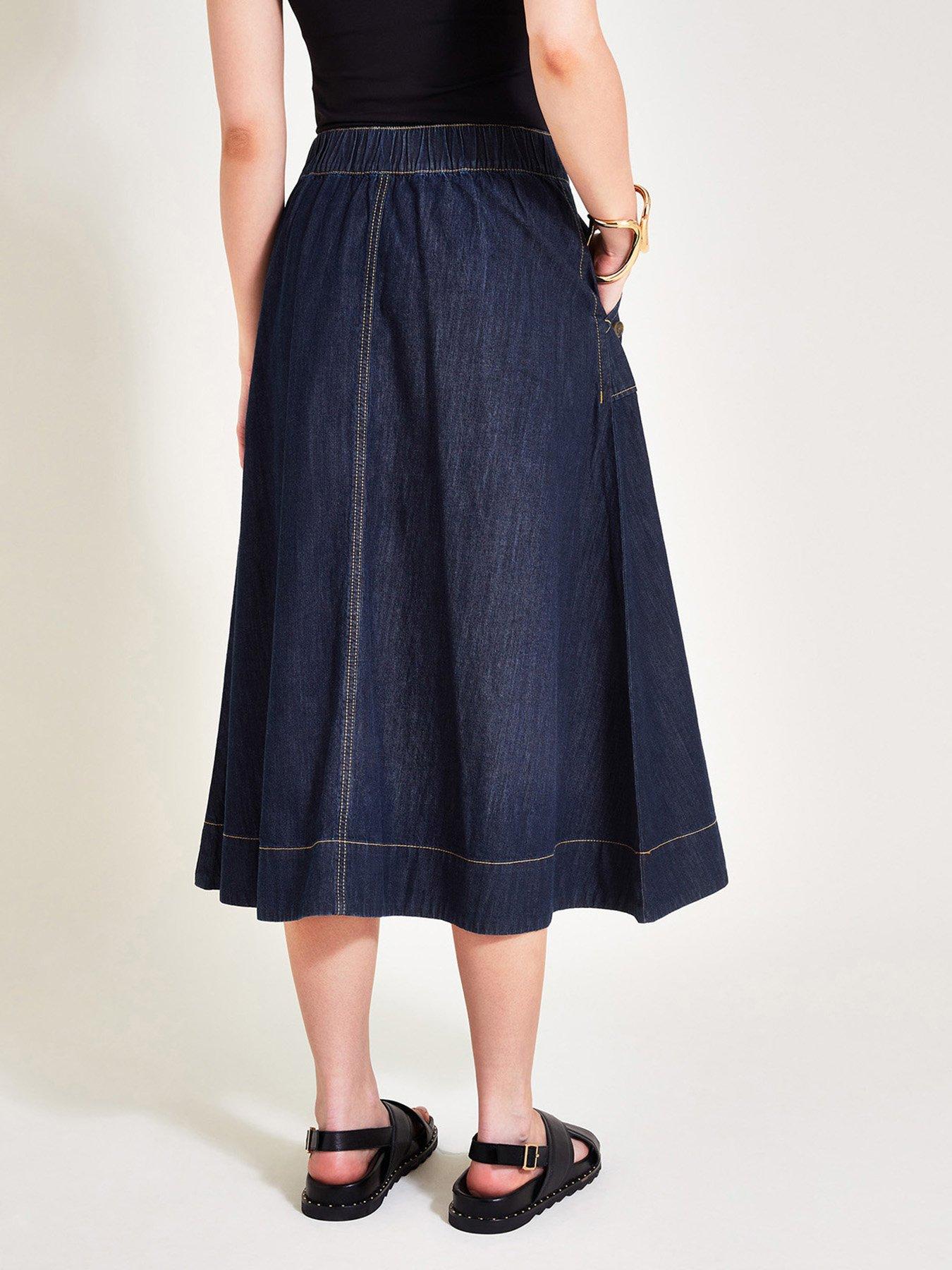Image 2 of 5 of Monsoon Harper Skirt - Blue