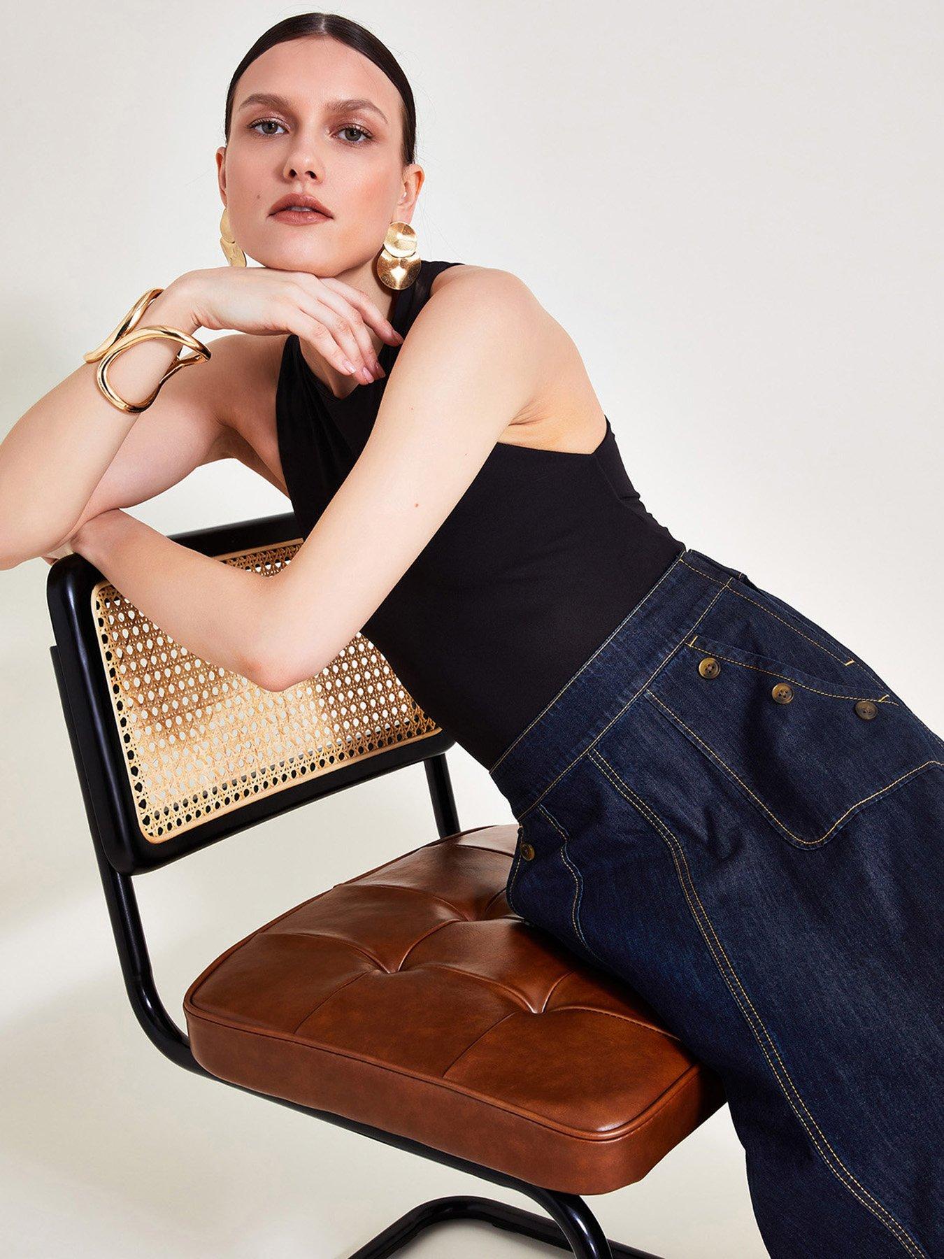 Image 4 of 5 of Monsoon Harper Skirt - Blue
