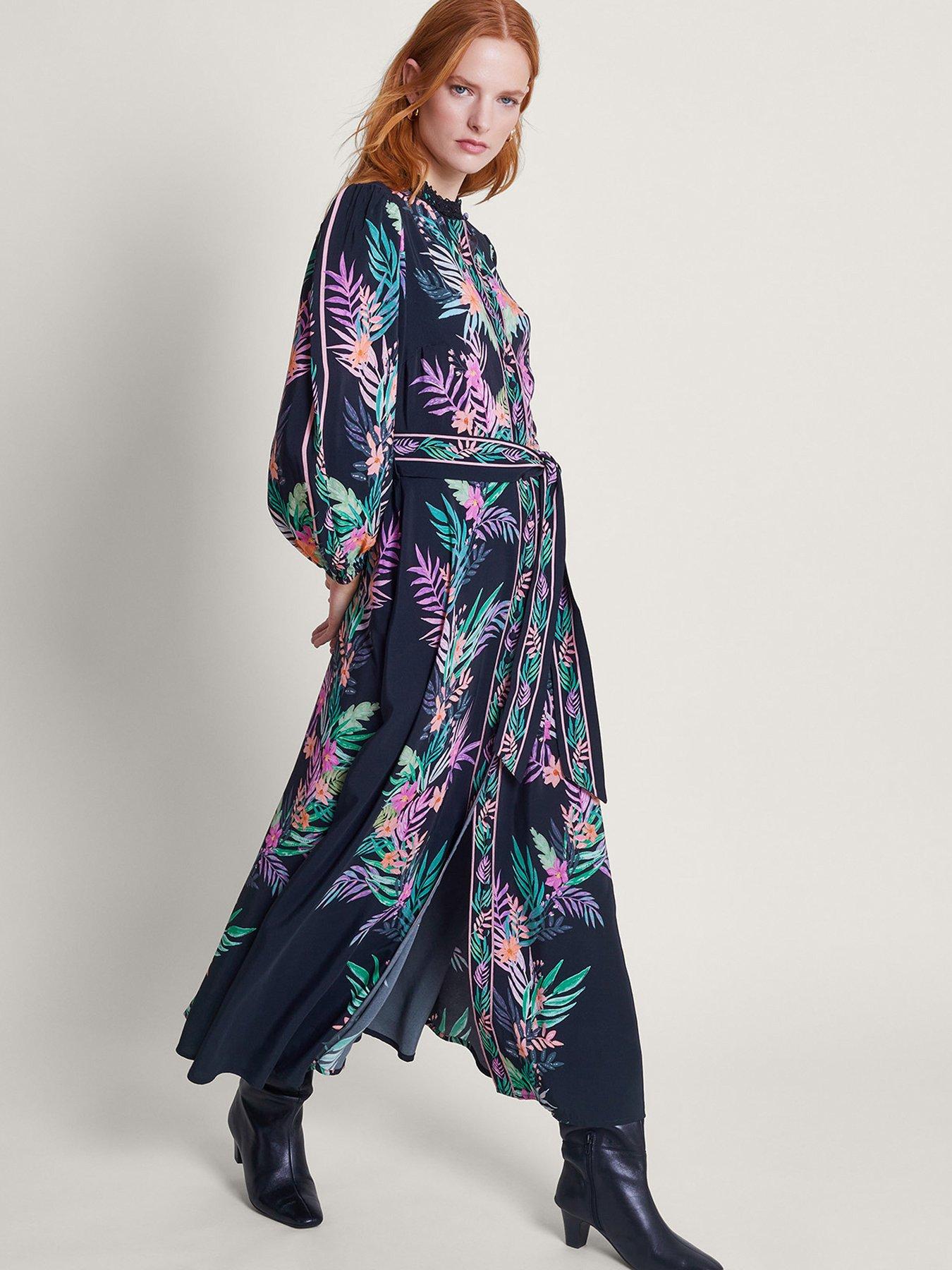 monsoon-mirella-palm-shirt-dress-blackfront