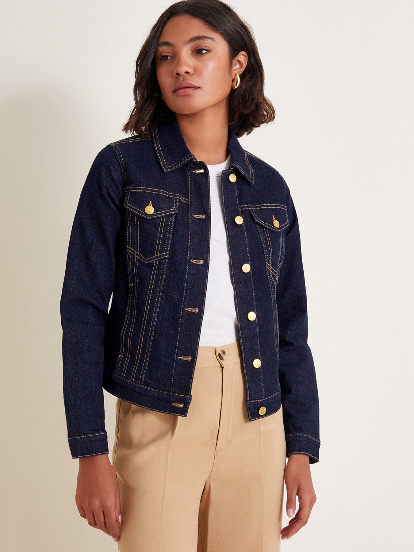 Monsoon white denim clearance jacket