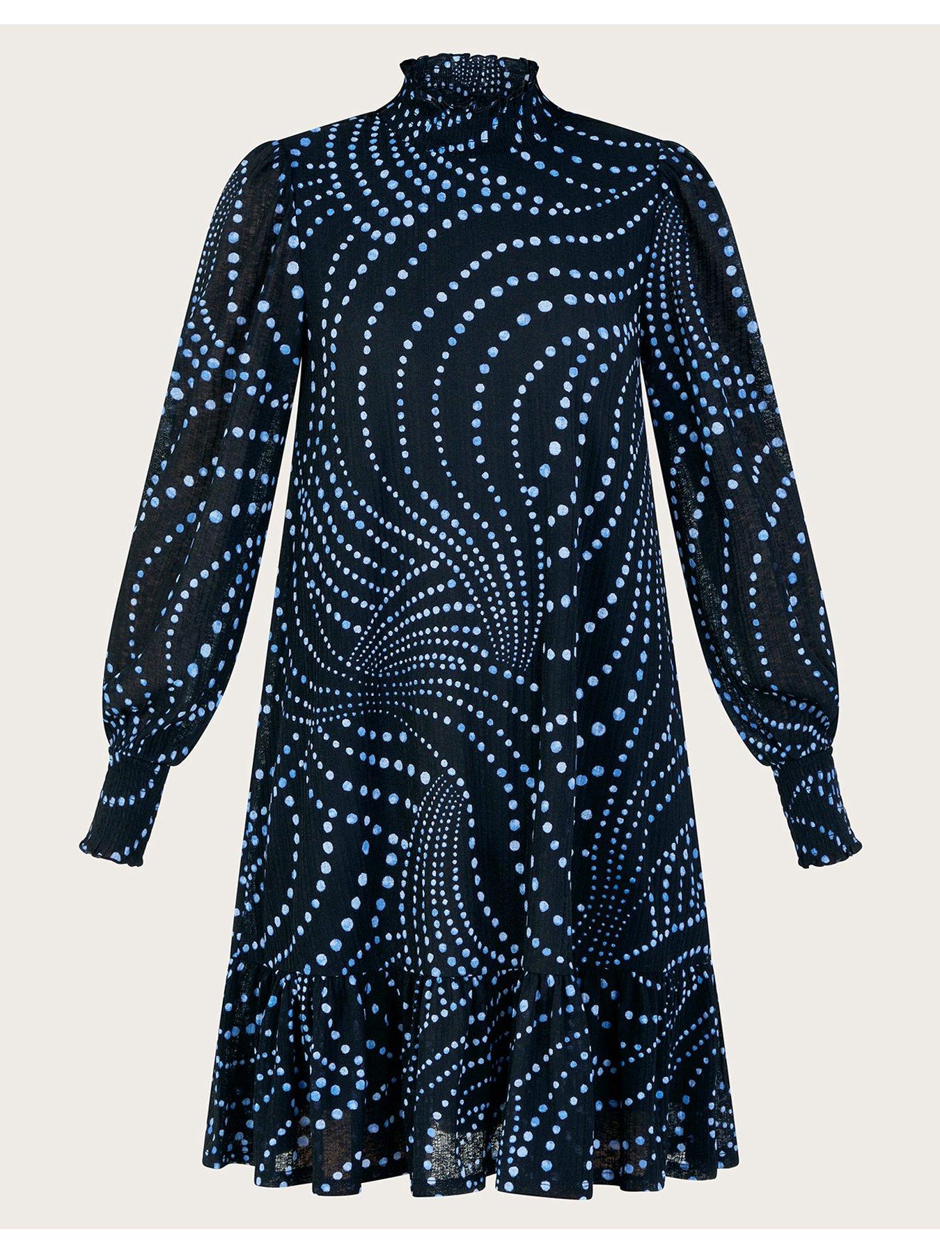 monsoon-dorothy-spot-dress-blackoutfit