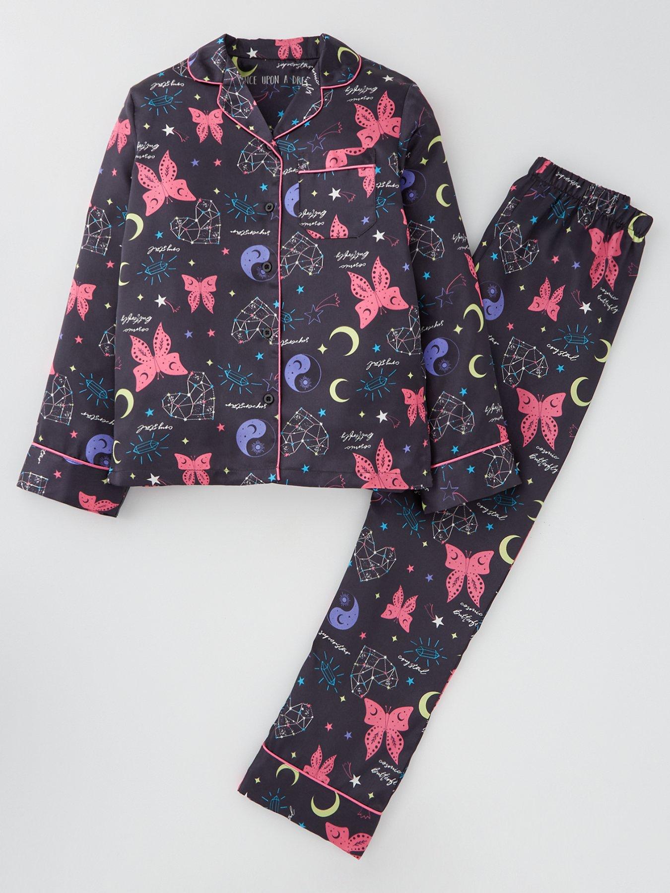 v-by-very-girls-butterfly-satin-single-pyjama-set-multi