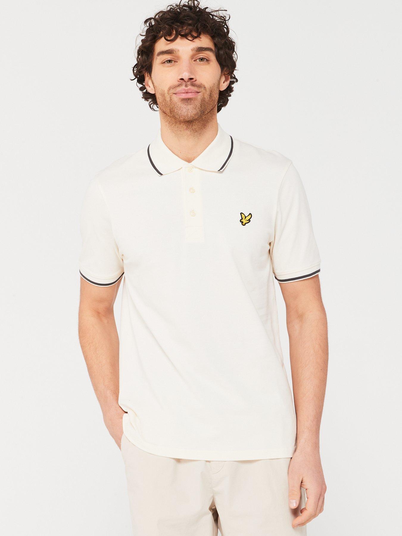 Lyle Scott Tipped Regular Fit Polo Shirt Off White Very Ireland
