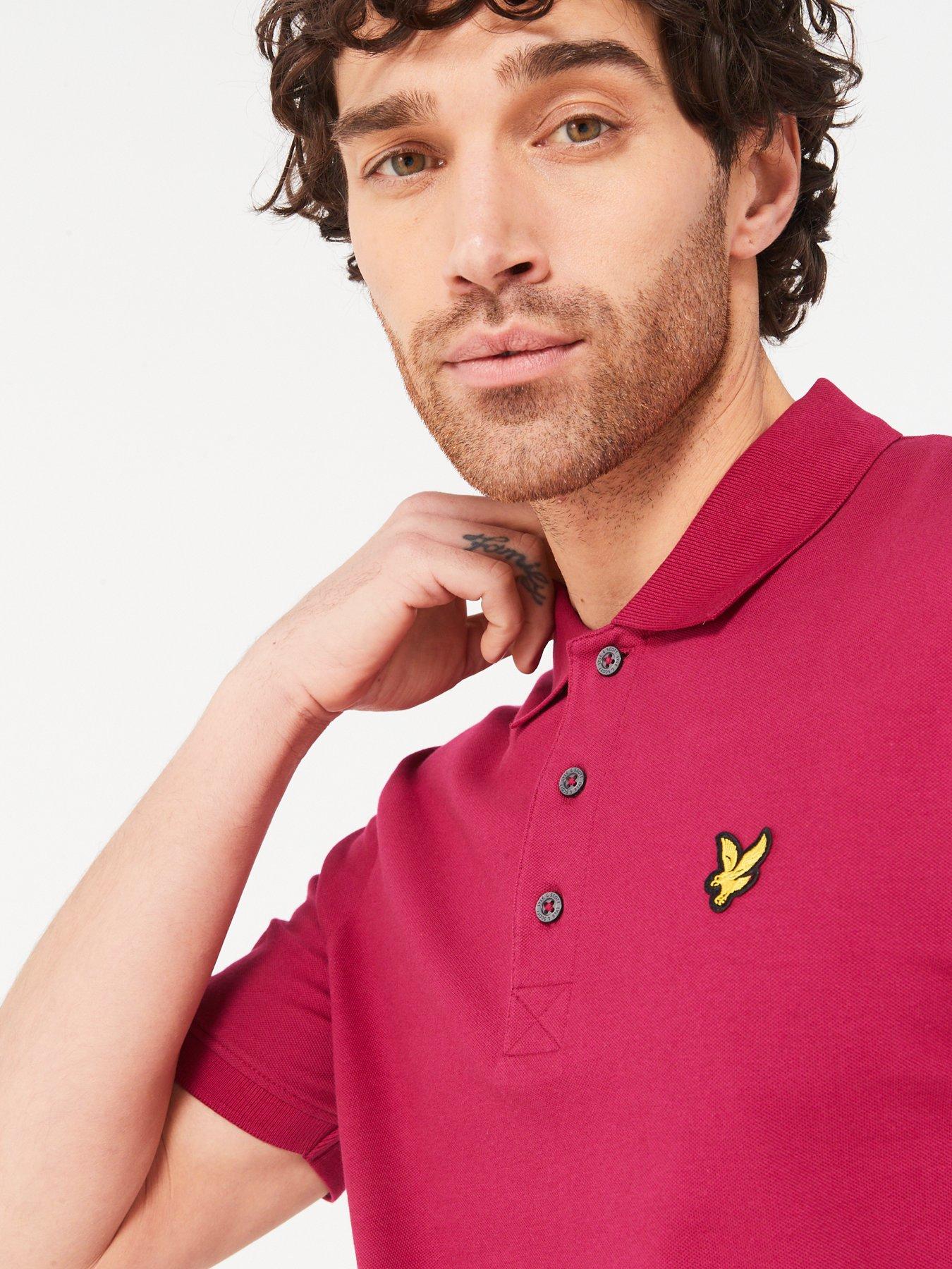 lyle-scott-plain-regular-fit-polo-shirt-dark-redoutfit