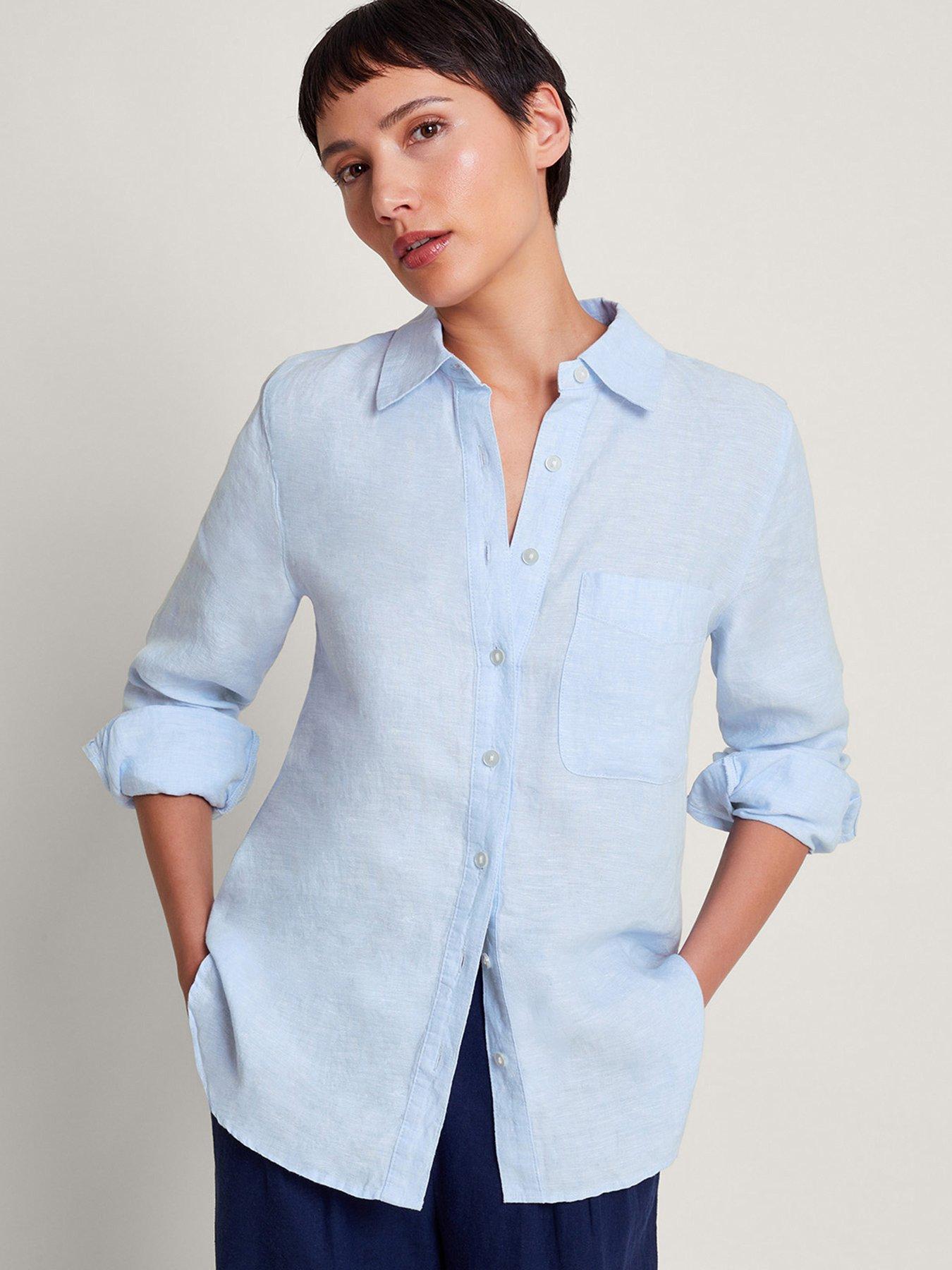 Blue Spaced Embellished Shirt