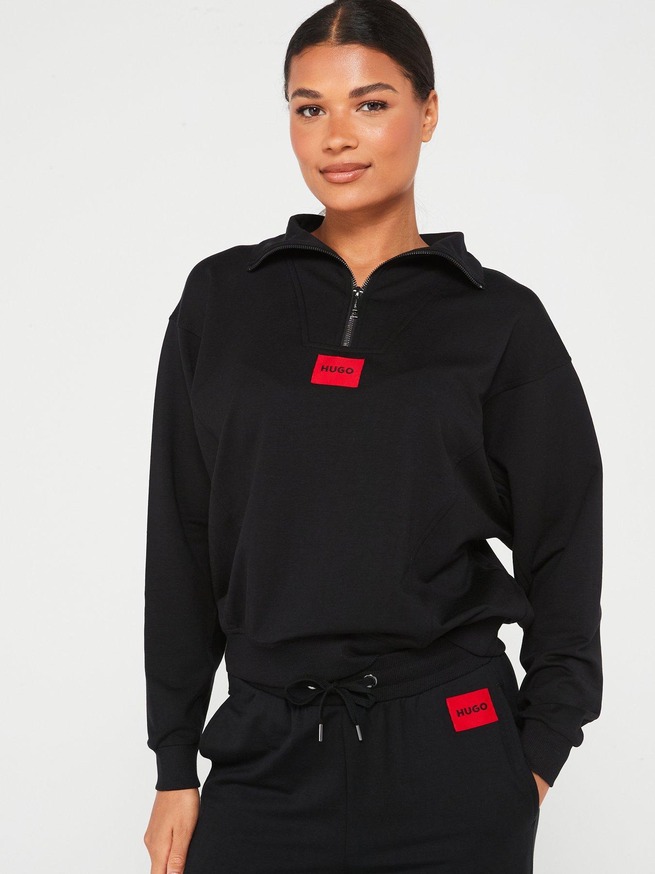 hugo-talua-half-zip-black