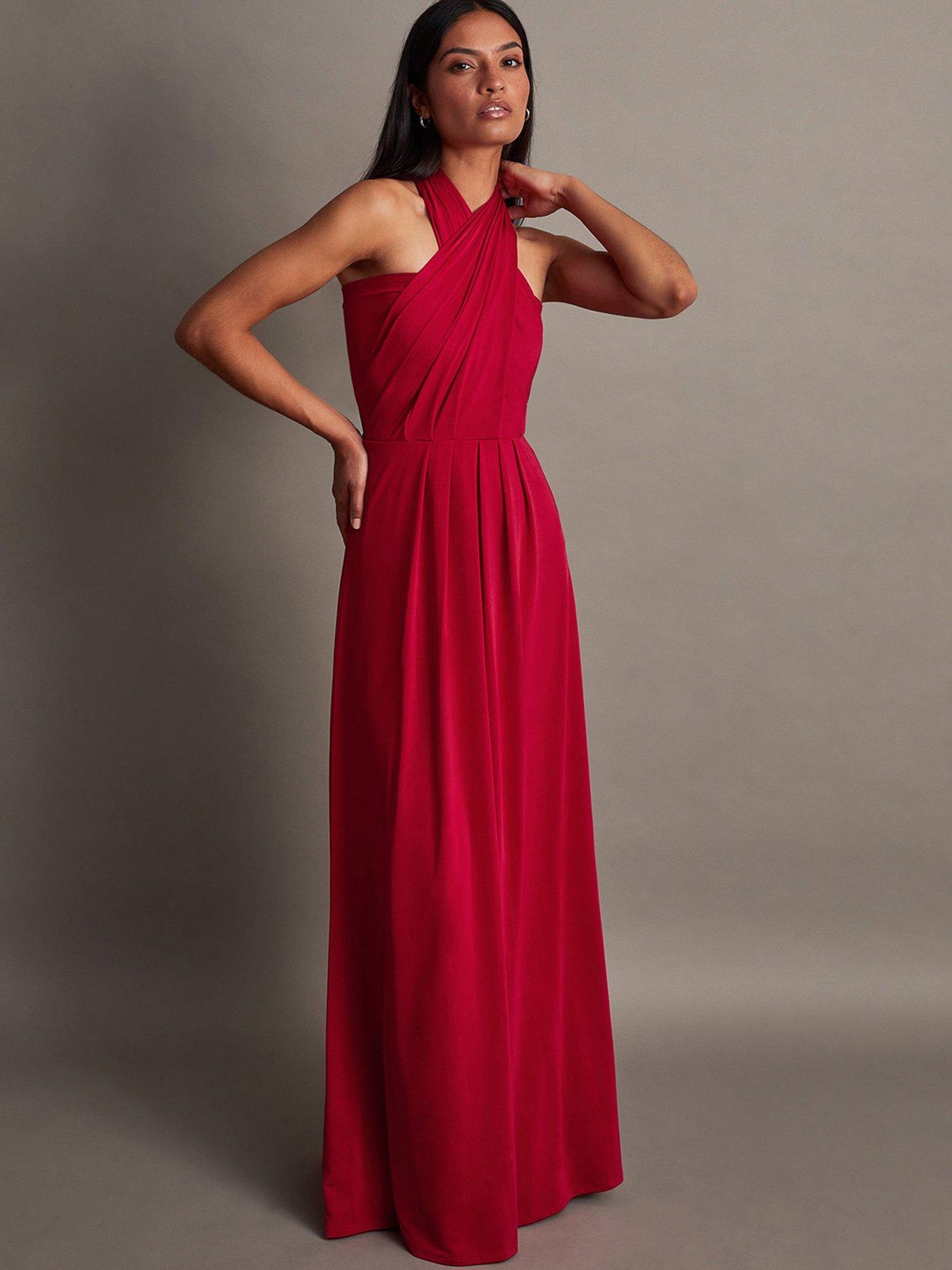 Monsoon red clearance maxi dress