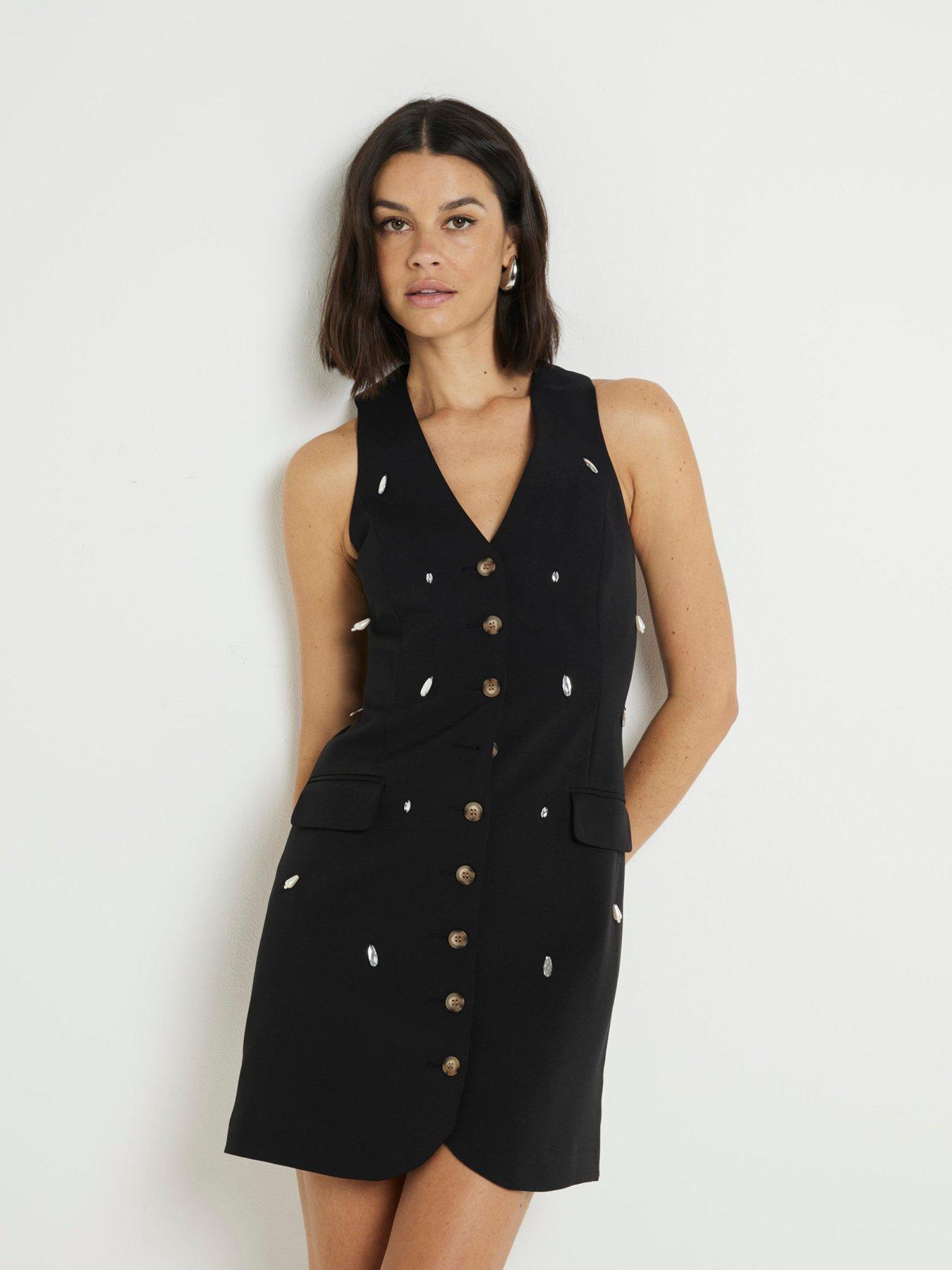 river-island-waistcoat-mini-dress-black