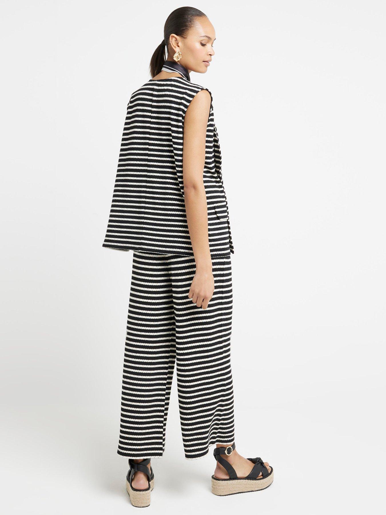 river-island-striped-textured-wide-leg-culottes-co-ord-blackstillFront