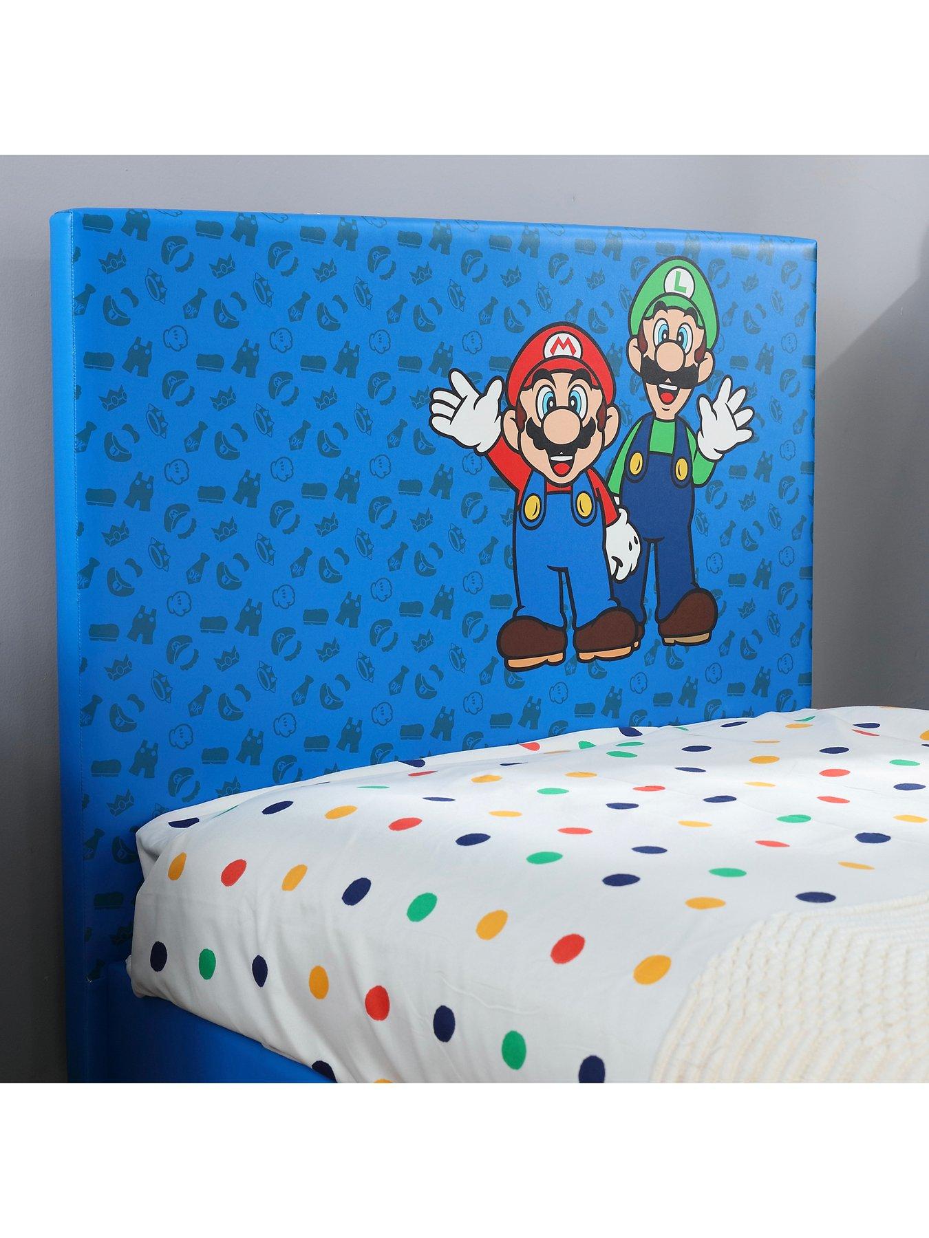 x-rocker-nintendo-super-mario-single-bed-frame-bluedetail