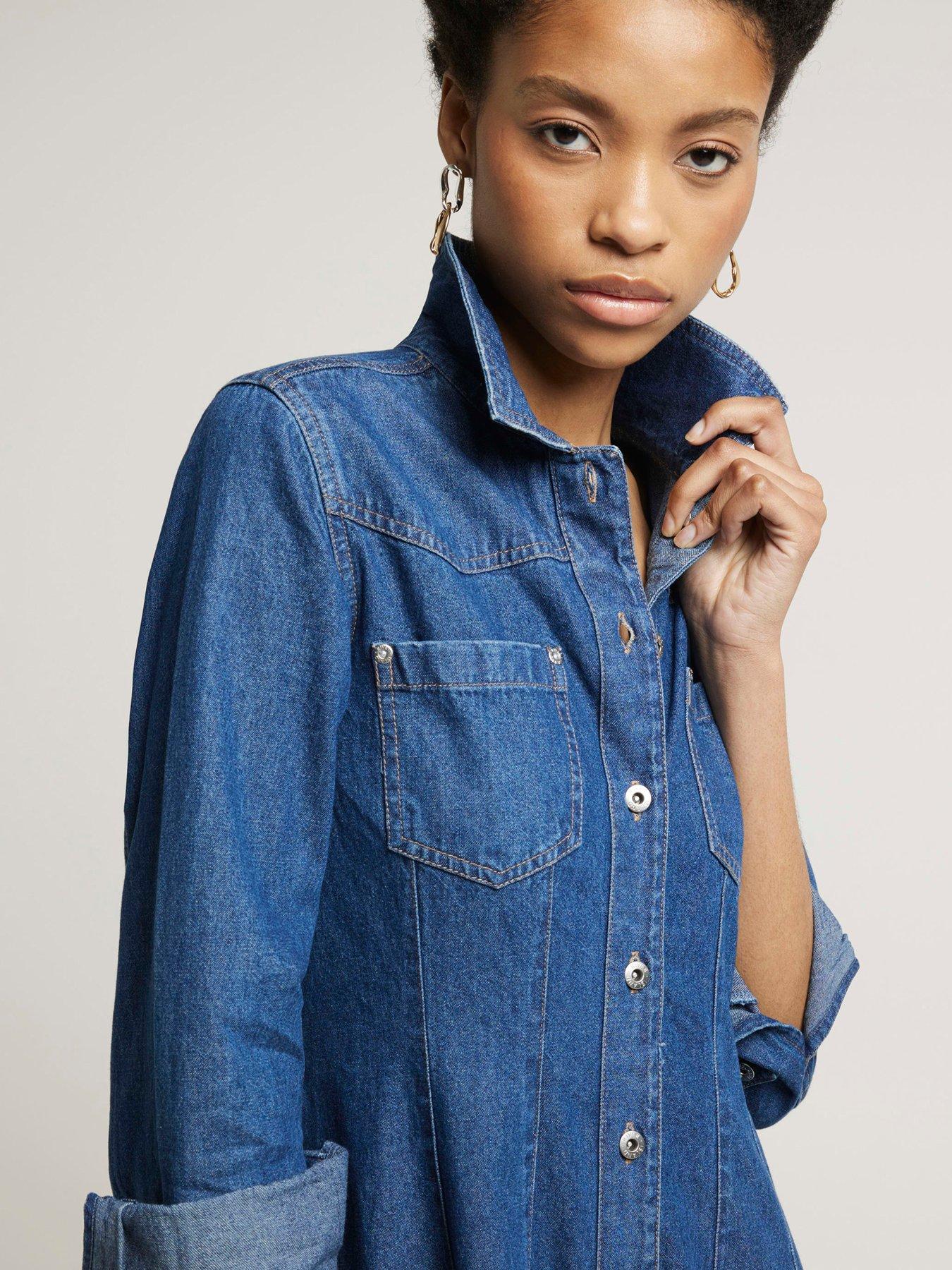 river-island-darted-denim-shirt-dress-medium-denimoutfit