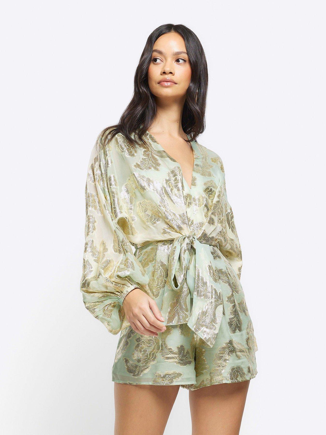 river-island-ombre-metallic-playsuit-light-green