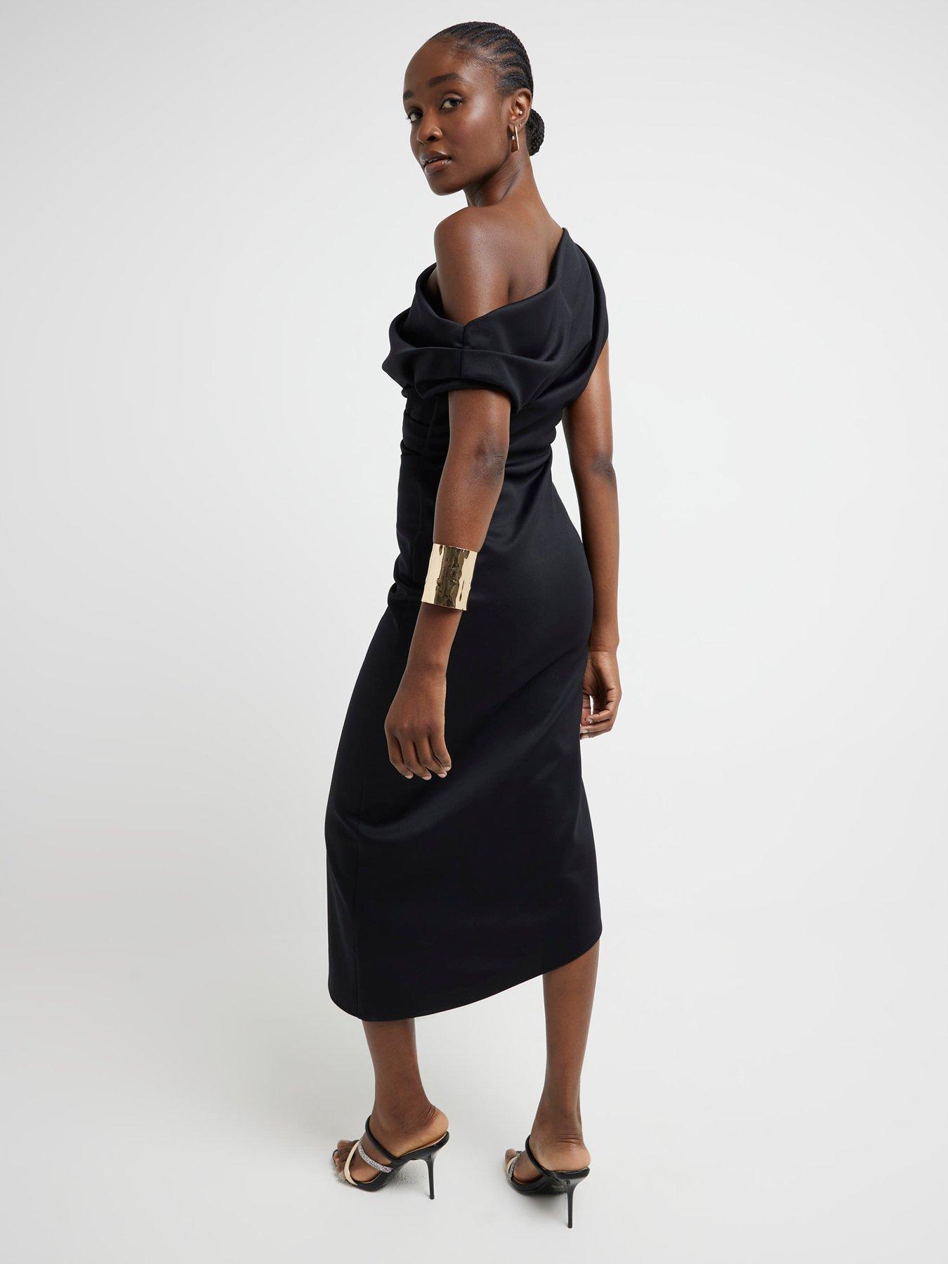 river-island-asymmetric-bodycon-ruched-dress-blackstillFront