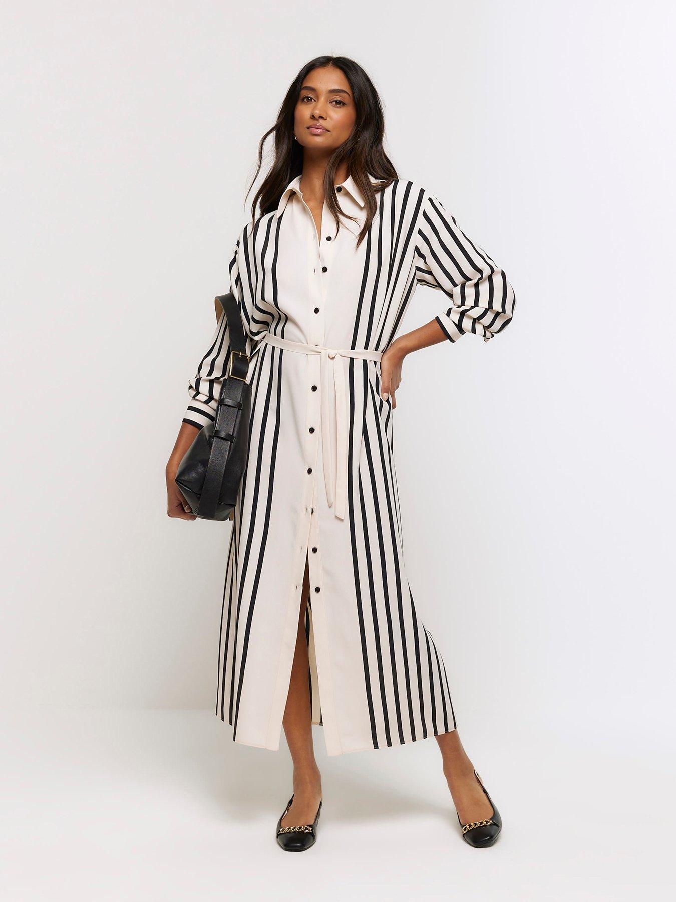 river-island-midi-shirt-dress-cream