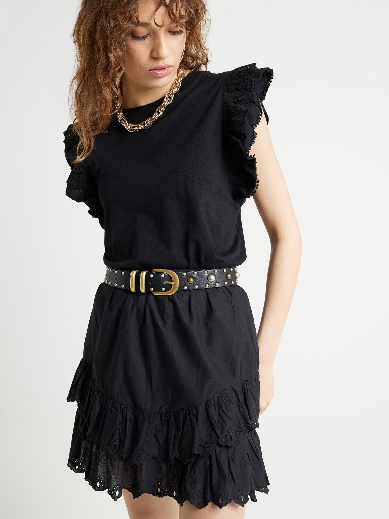 river-island-frill-sleeve-top-black