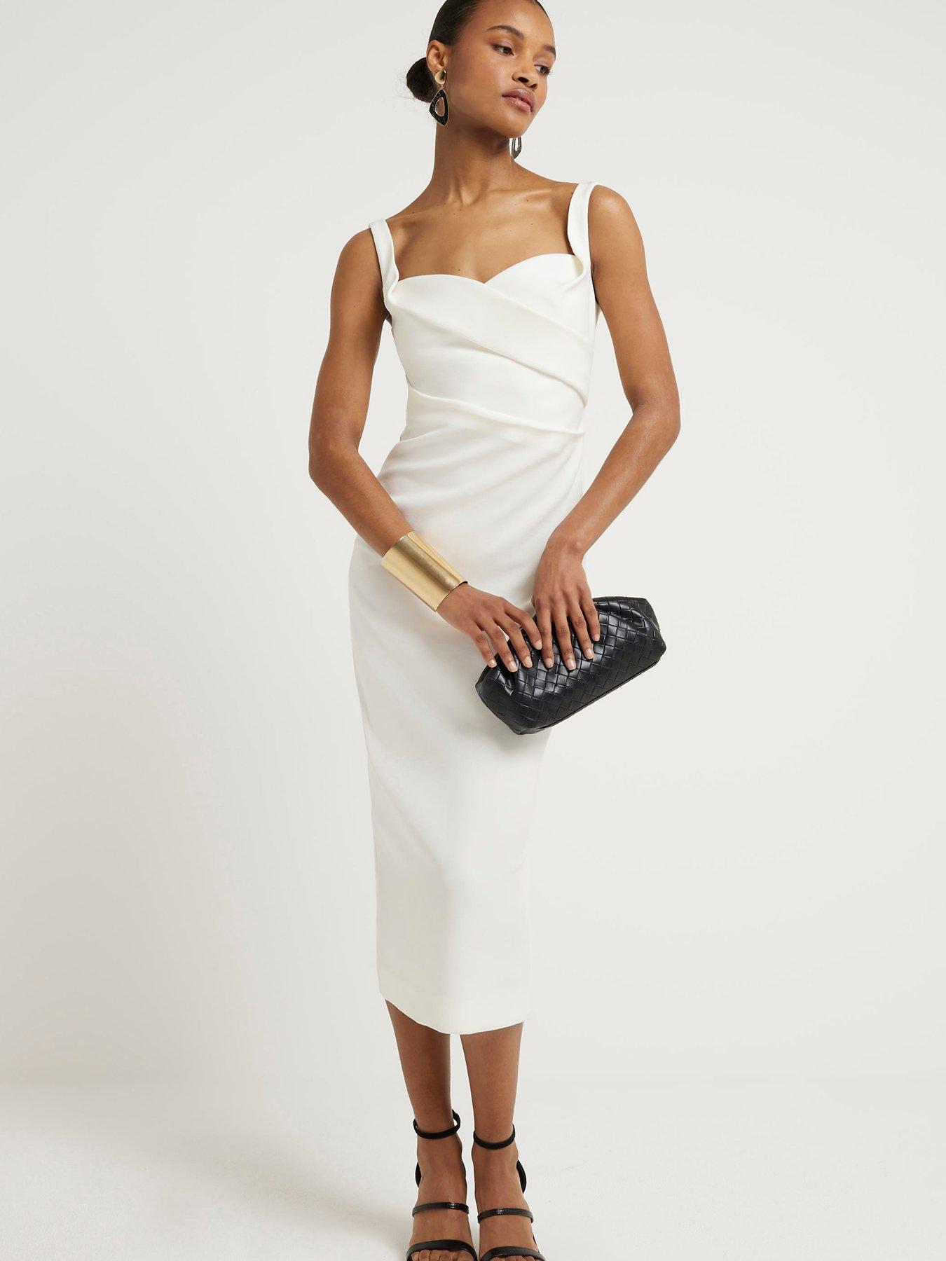 Bodycon Midi Dress White Bodycon Long Dress Midi Dress White Tight