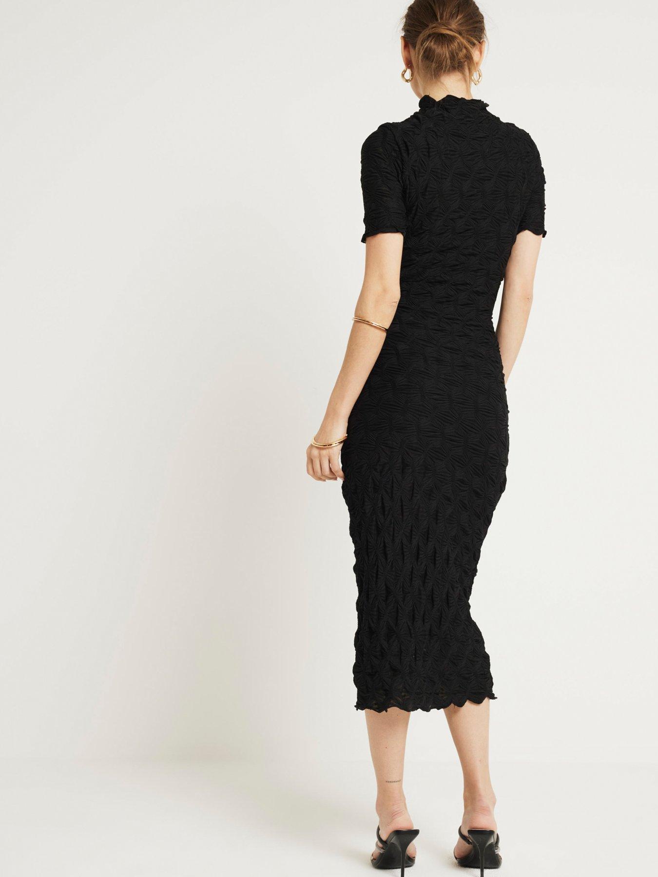 river-island-textured-column-midi-dress-blackstillFront