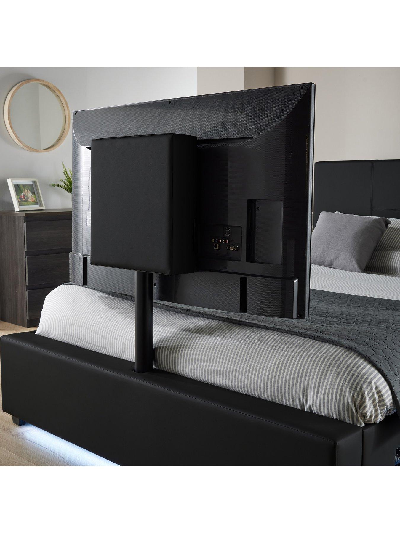 xr-living-ava-faux-leather-king-sizenbsptv-bed-frame-with-underbed-led-lighting-fits-up-to-55-inch-tvnbsp--blackback