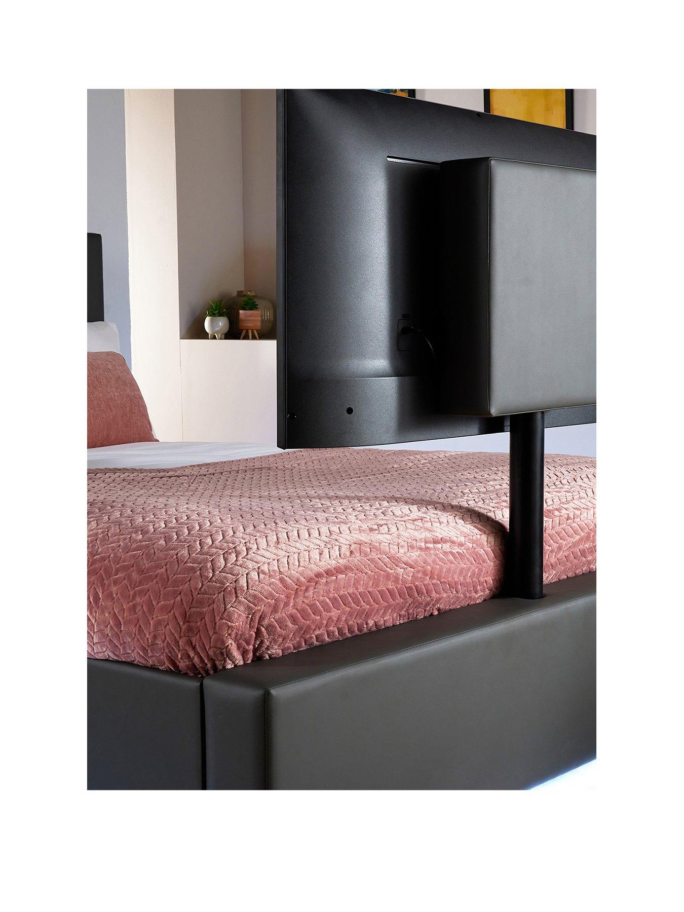 xr-living-ava-upholstered-tv-bed-with-under-bed-led-lighting-fits-up-to-55-inch-tv-ndash-greystillFront