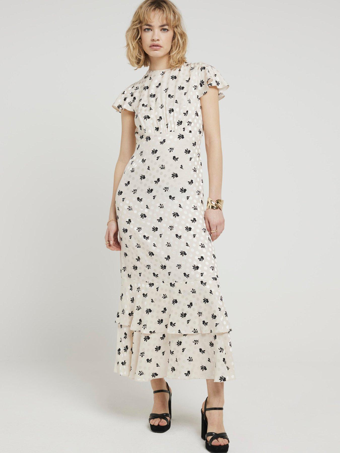 river-island-seam-detail-tea-dress-white