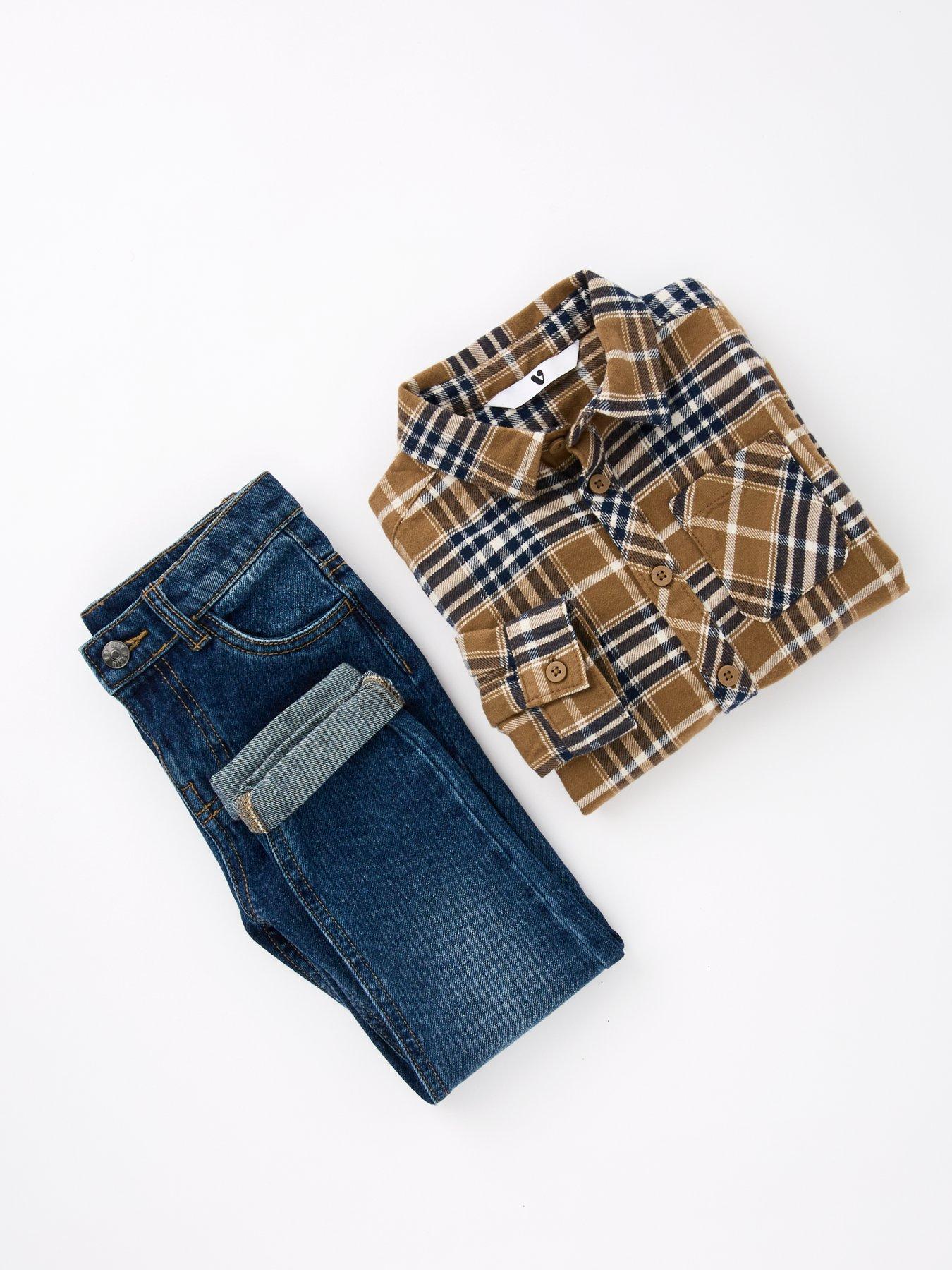 mini-v-by-very-boys-long-sleeve-check-shirt-and-jean-set-multioutfit