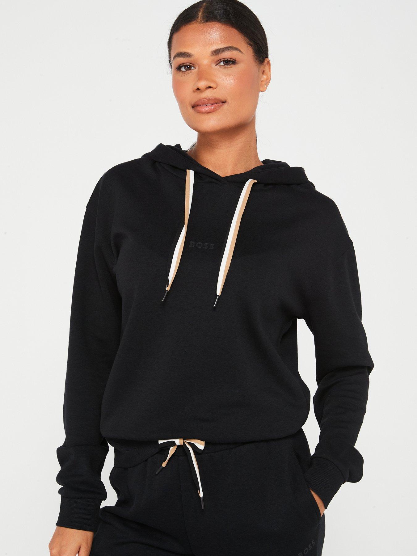 Image 1 of 4 of BOSS Stripe Hoodie - Black