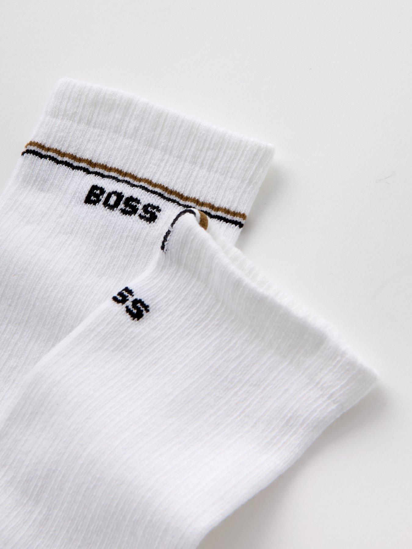 boss-2-pack-iconic-logo-ankle-sock-whitestillFront