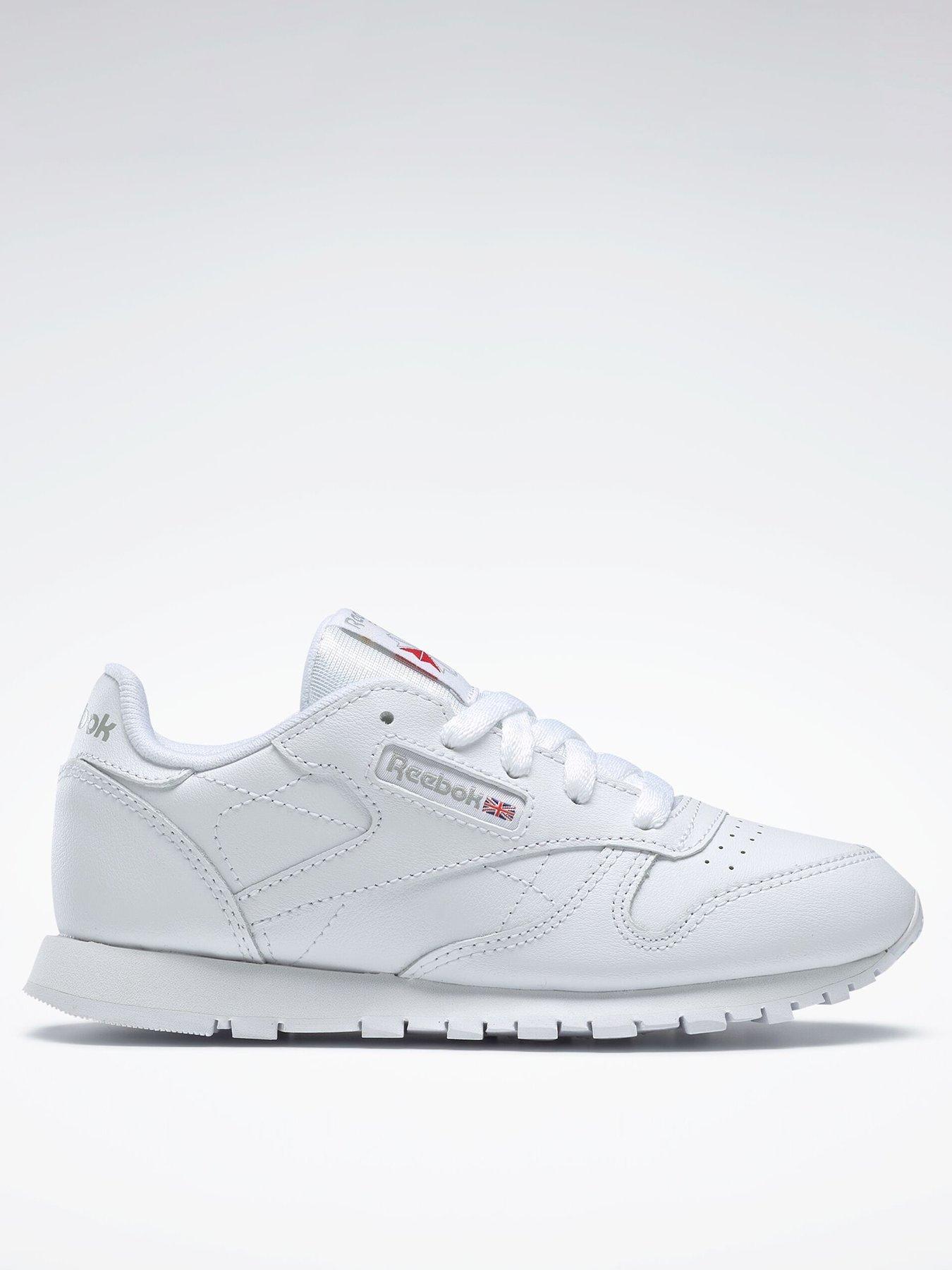 reebok-kids-unisex-classic-leather-trainers-whitefront