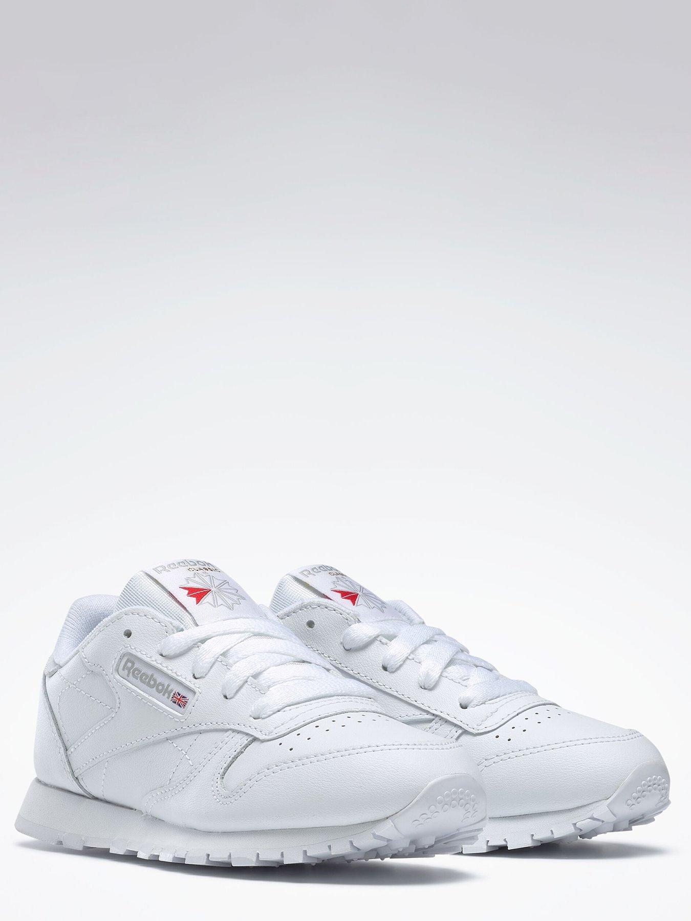 reebok-kids-unisex-classic-leather-trainers-whitestillFront