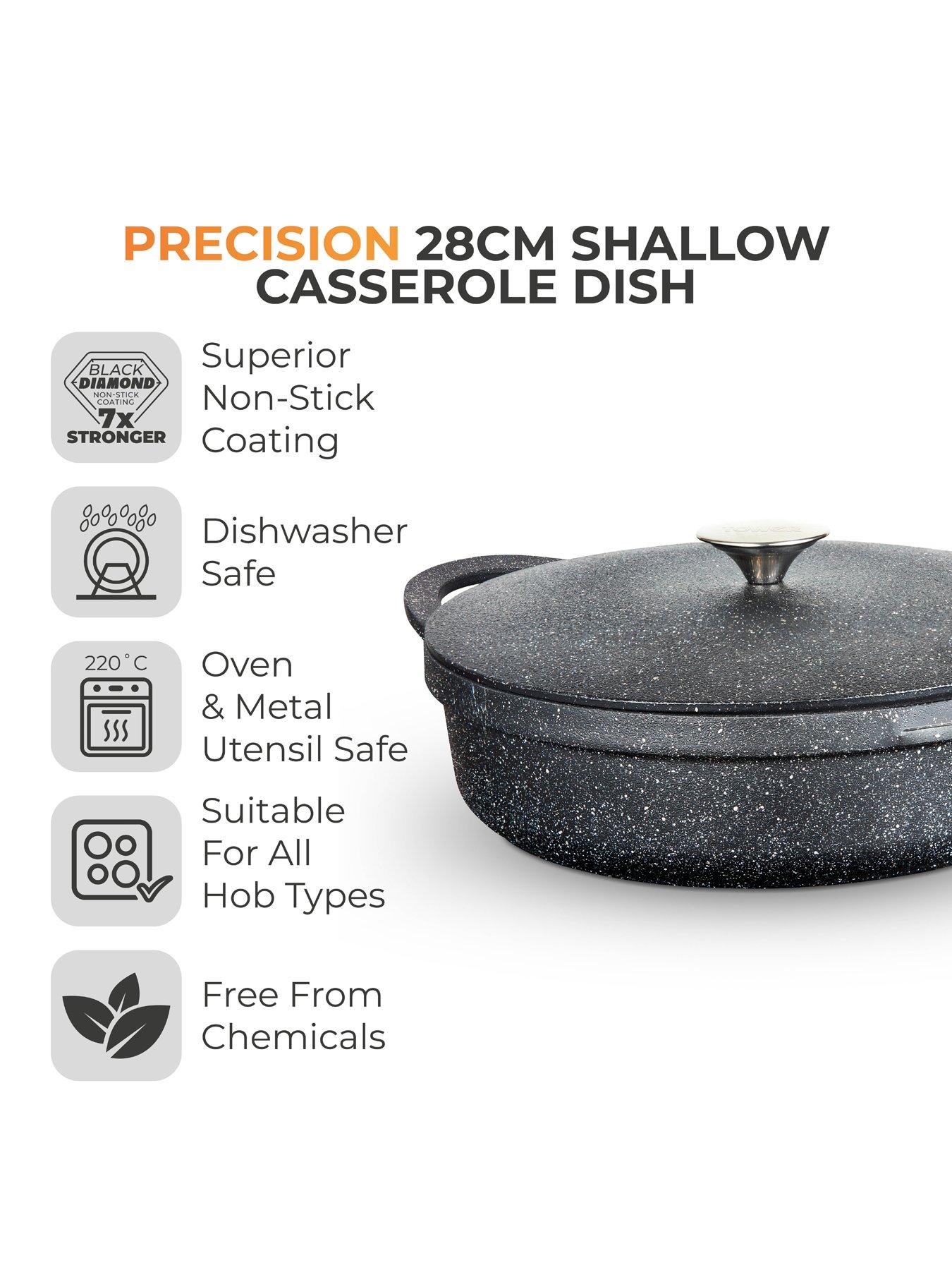 tower-precision-28-cm-shallow-casserole-with-lidstillFront